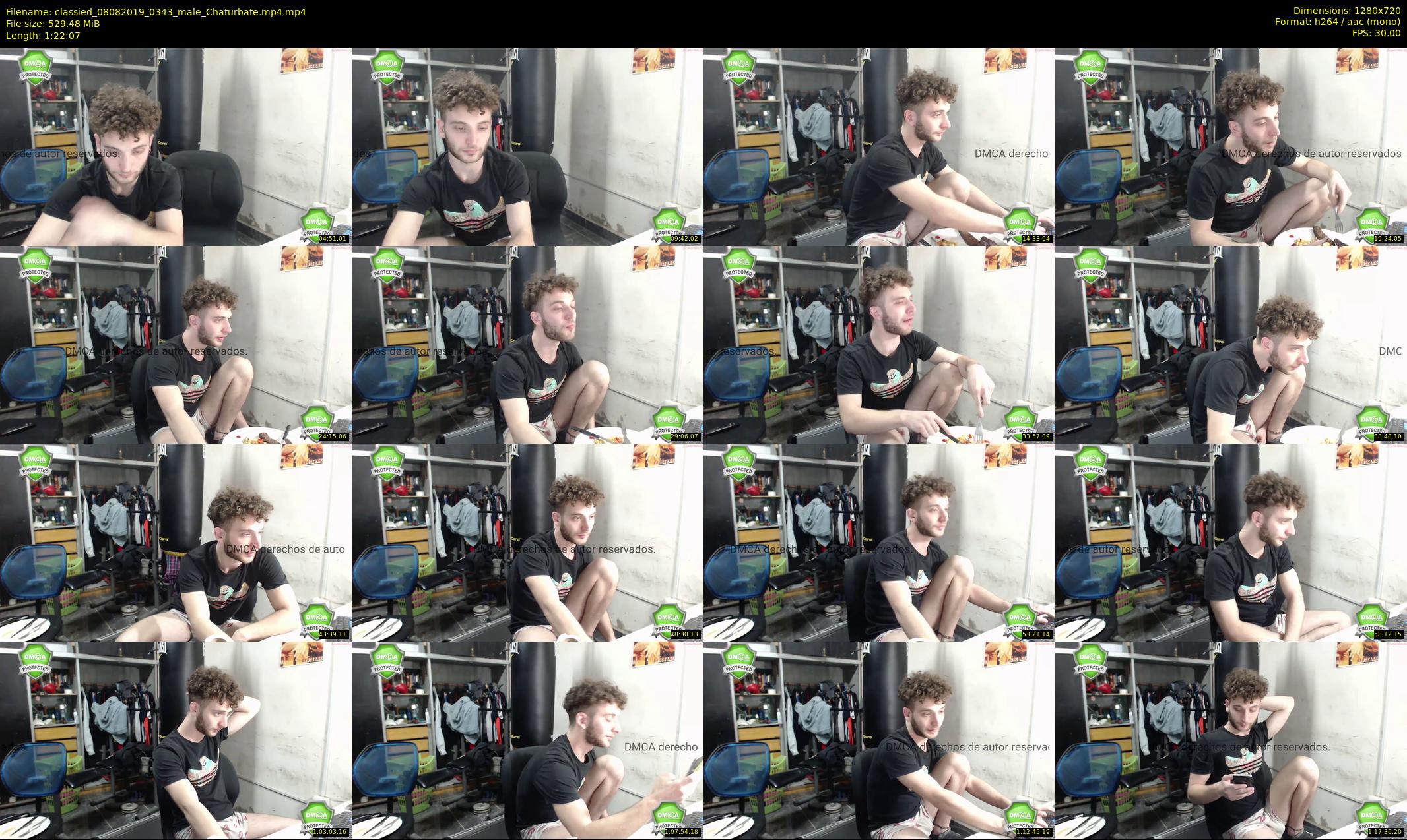 classied — 83 minute Chaturbate male cam show recording, 720p, Aug 8, 2019