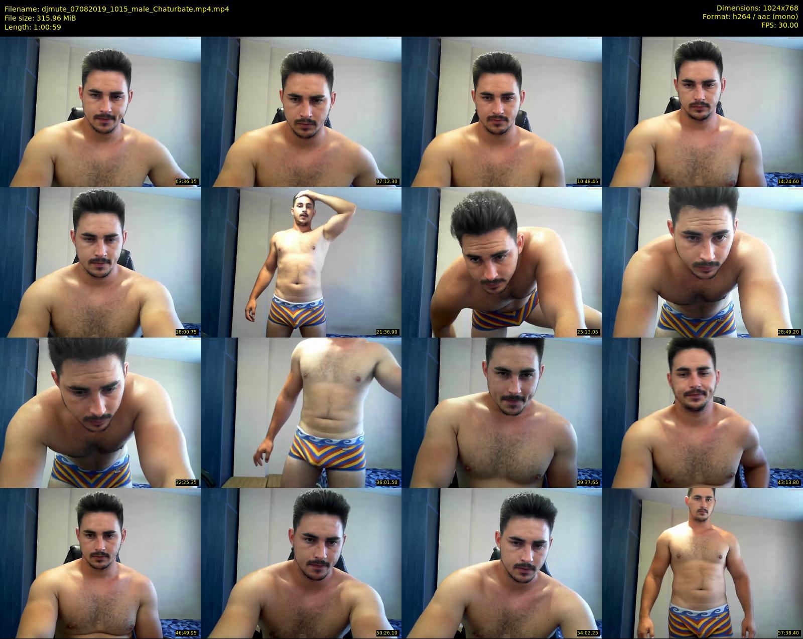 djmute — 61 minute Chaturbate male cam show recording, 720p, Aug 7, 2019