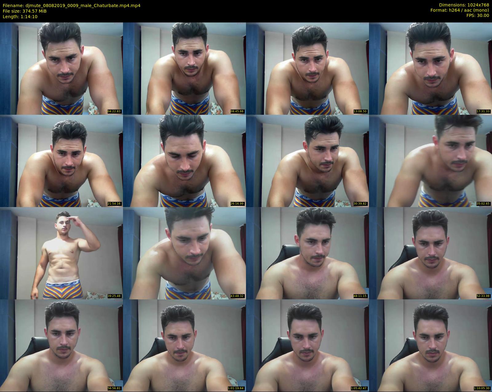 djmute — 75 minute Chaturbate male cam show recording, 720p, Aug 8, 2019