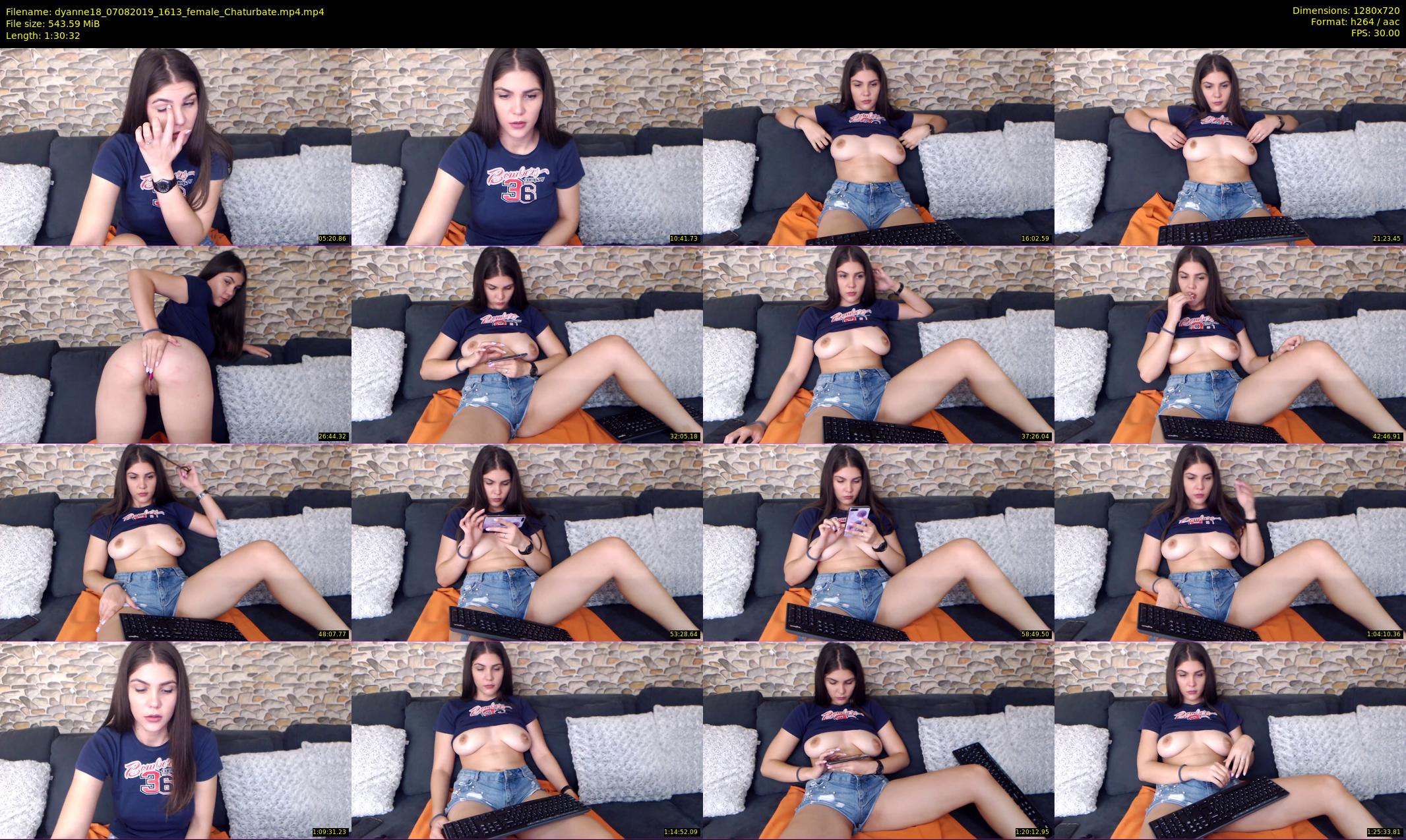 dyanne18 — 91 minute Chaturbate female cam show recording, 720p, Aug 7, 2019