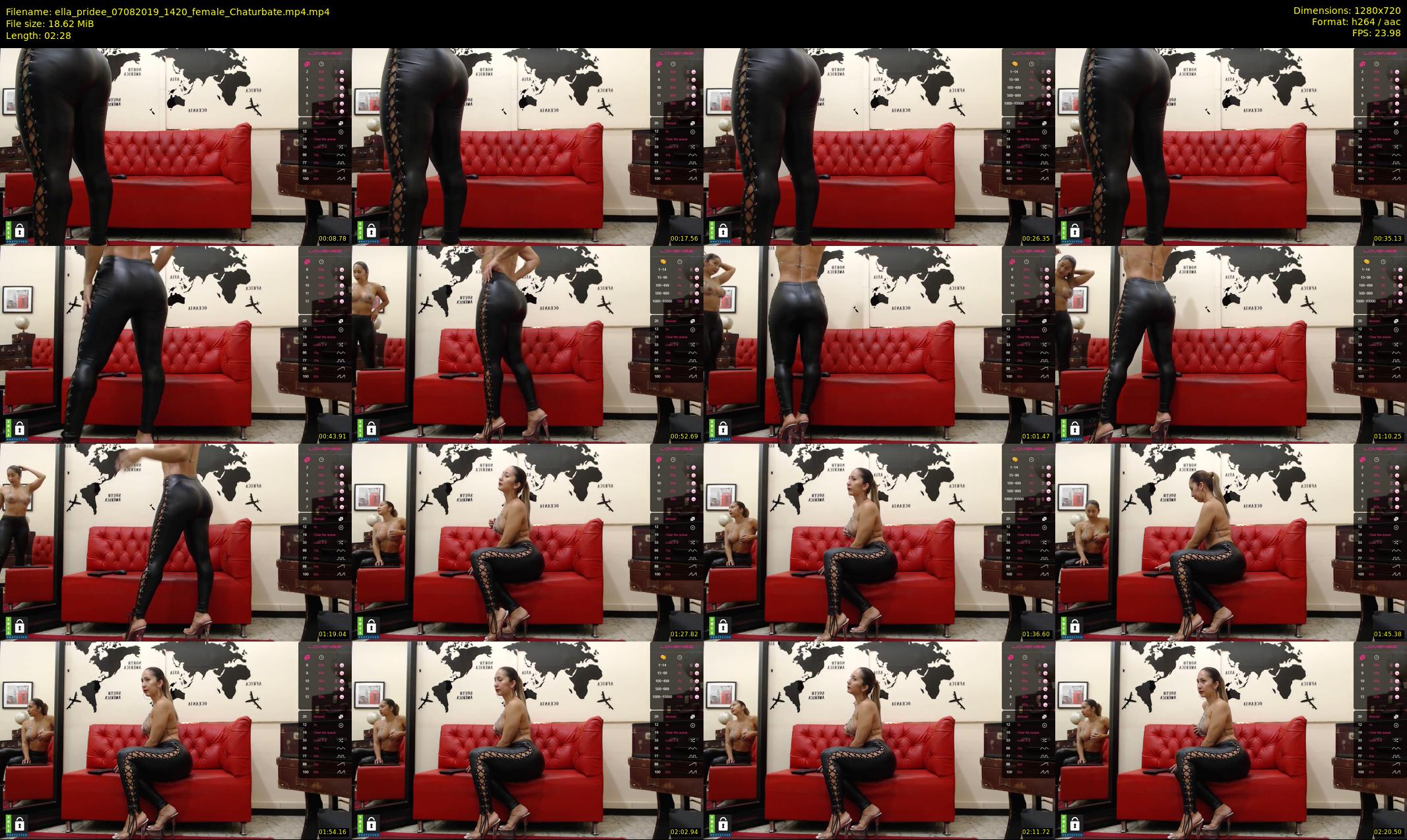 ella_pridee — 3 minute Chaturbate female cam show recording, 720p, Aug 7, 2019