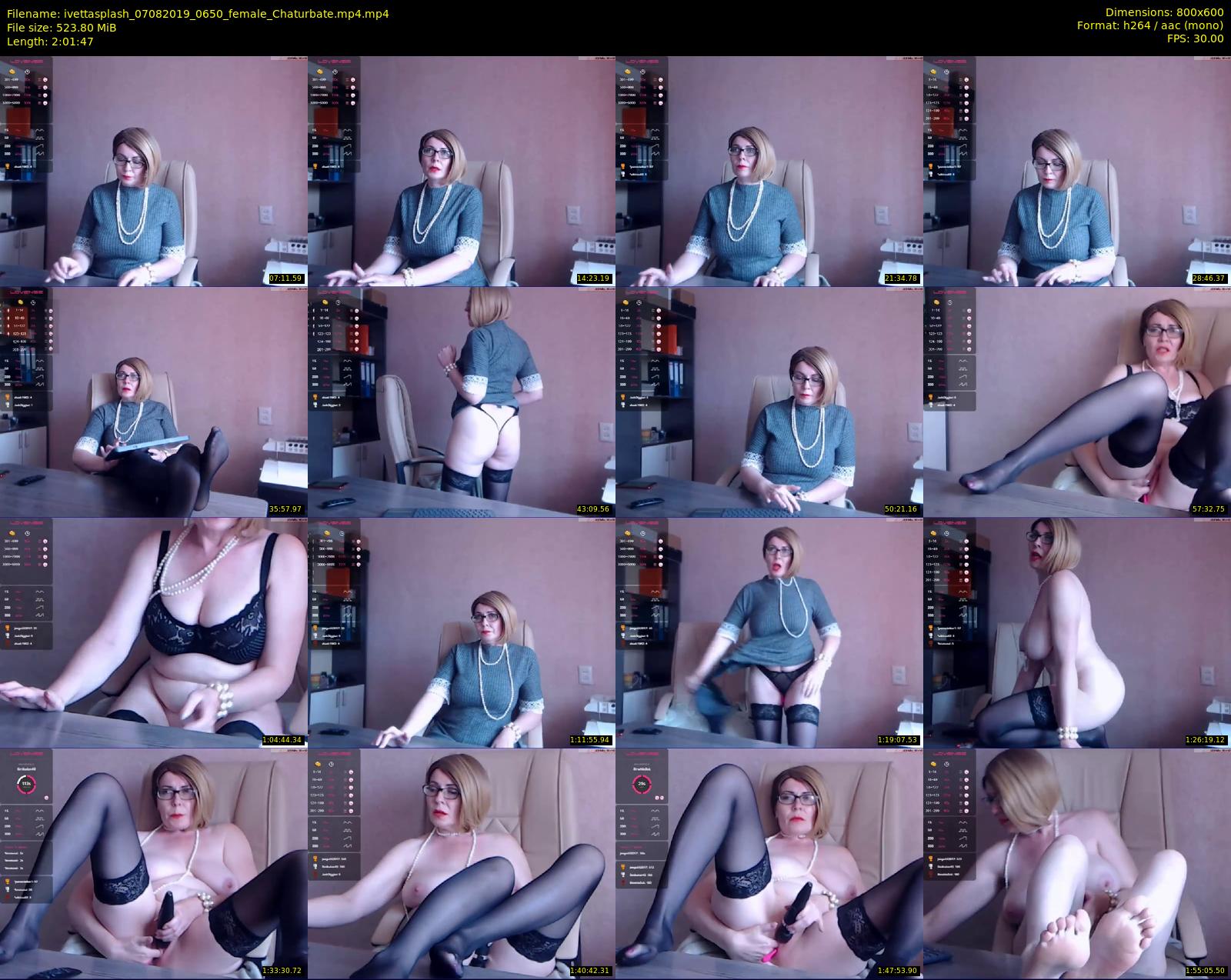 ivettasplash — 122 minute Chaturbate female cam show recording, 480p, Aug 7, 2019
