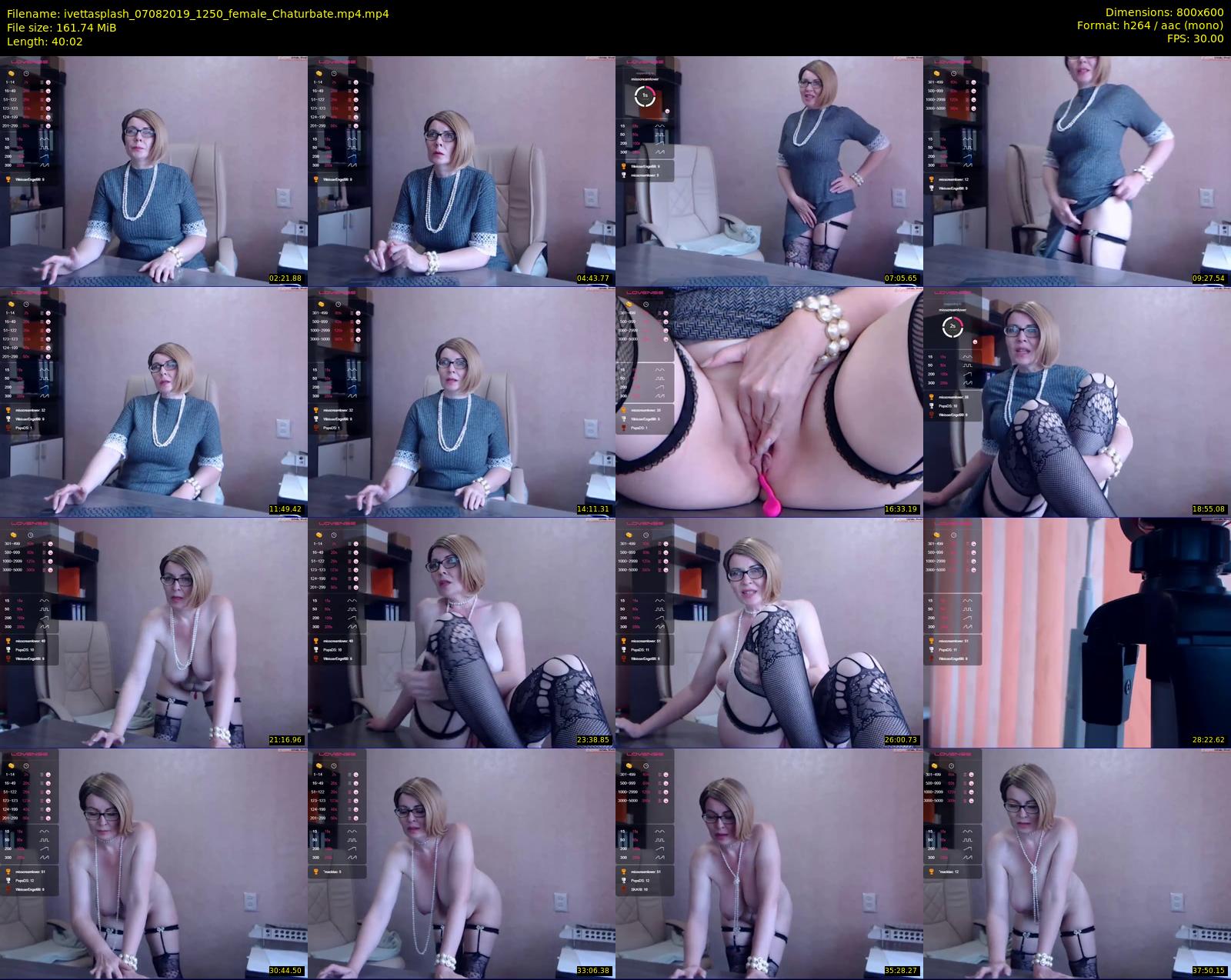 ivettasplash — 41 minute Chaturbate female cam show recording, 480p, Aug 7, 2019