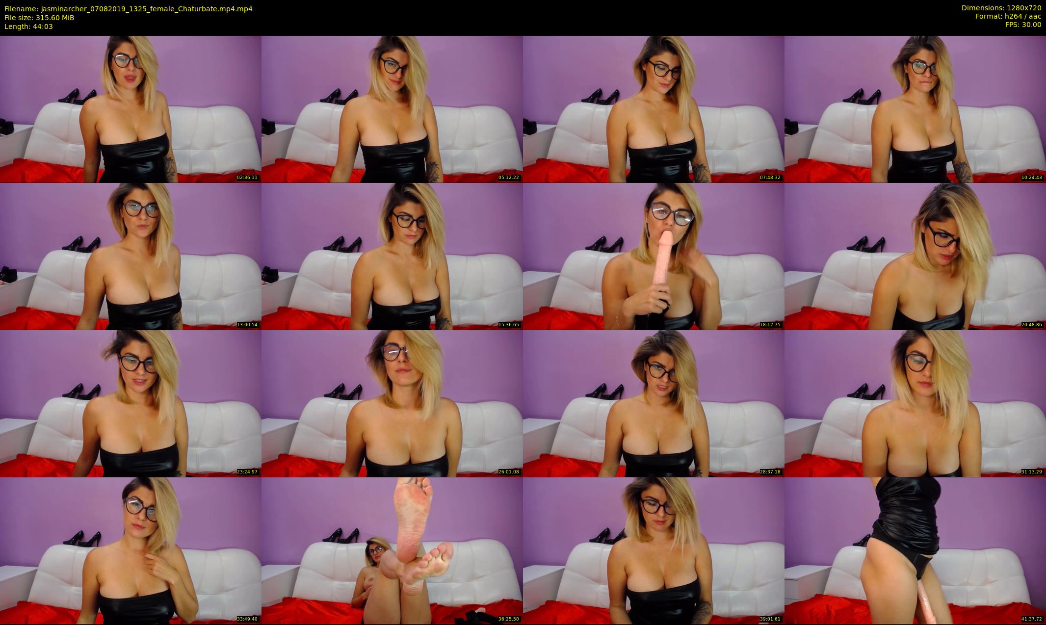 jasminarcher — 45 minute Chaturbate female cam show recording, 720p, Aug 7, 2019