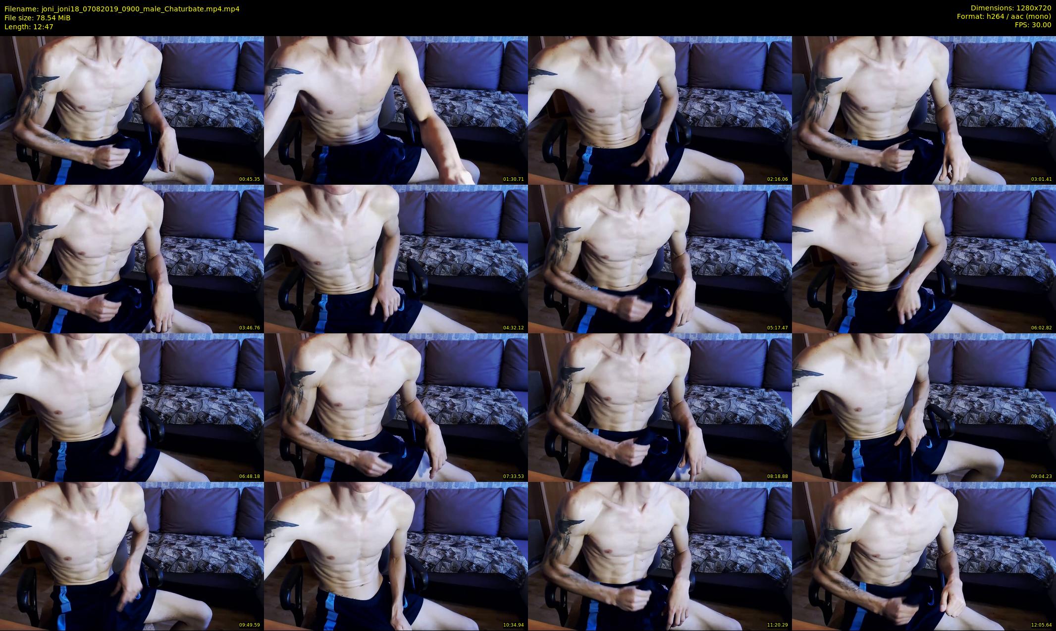 joni_joni18 — 13 minute Chaturbate male cam show recording, 720p, Aug 7, 2019