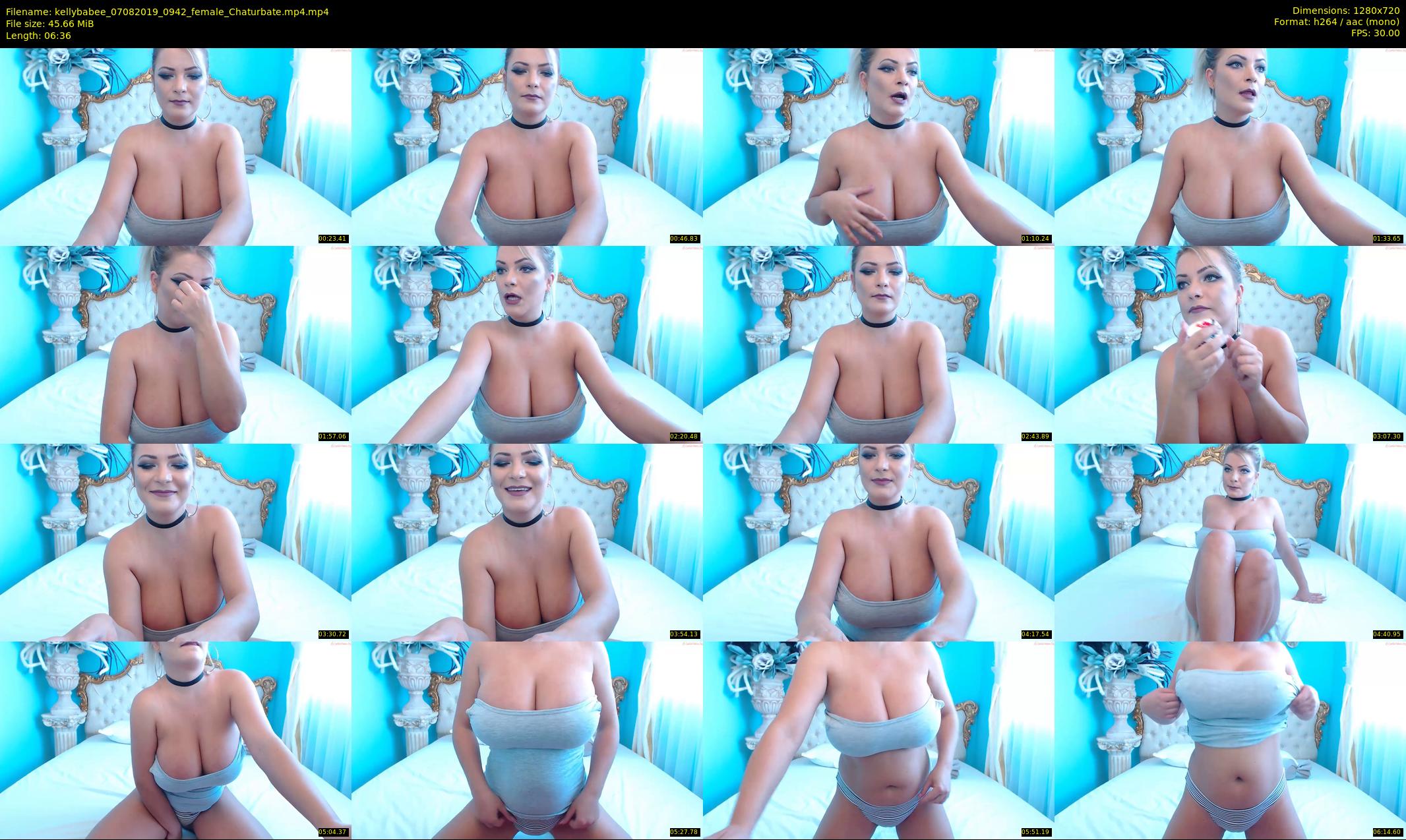 kellybabee — 7 minute Chaturbate female cam show recording, 720p, Aug 7, 2019