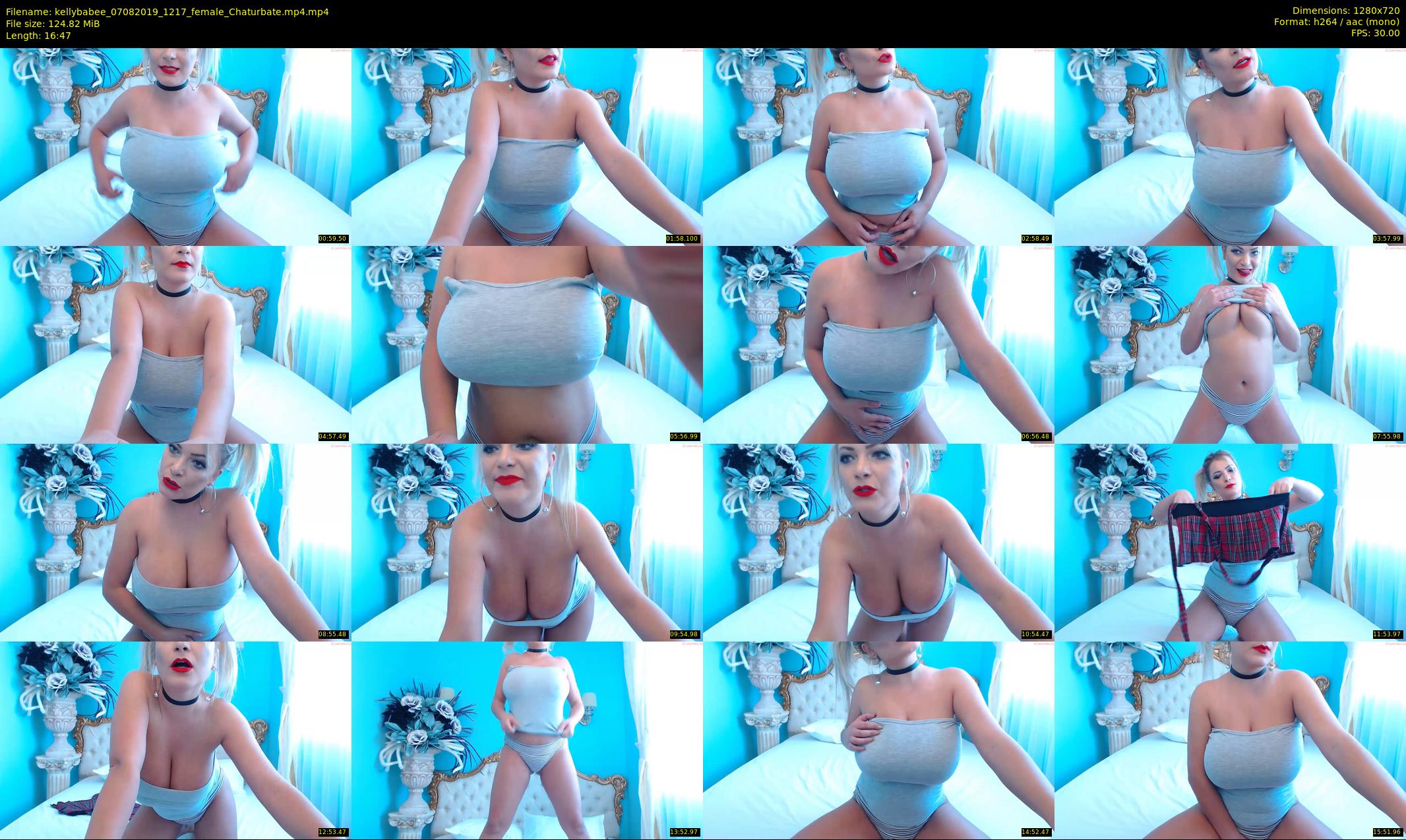 kellybabee — 17 minute Chaturbate female cam show recording, 720p, Aug 7, 2019
