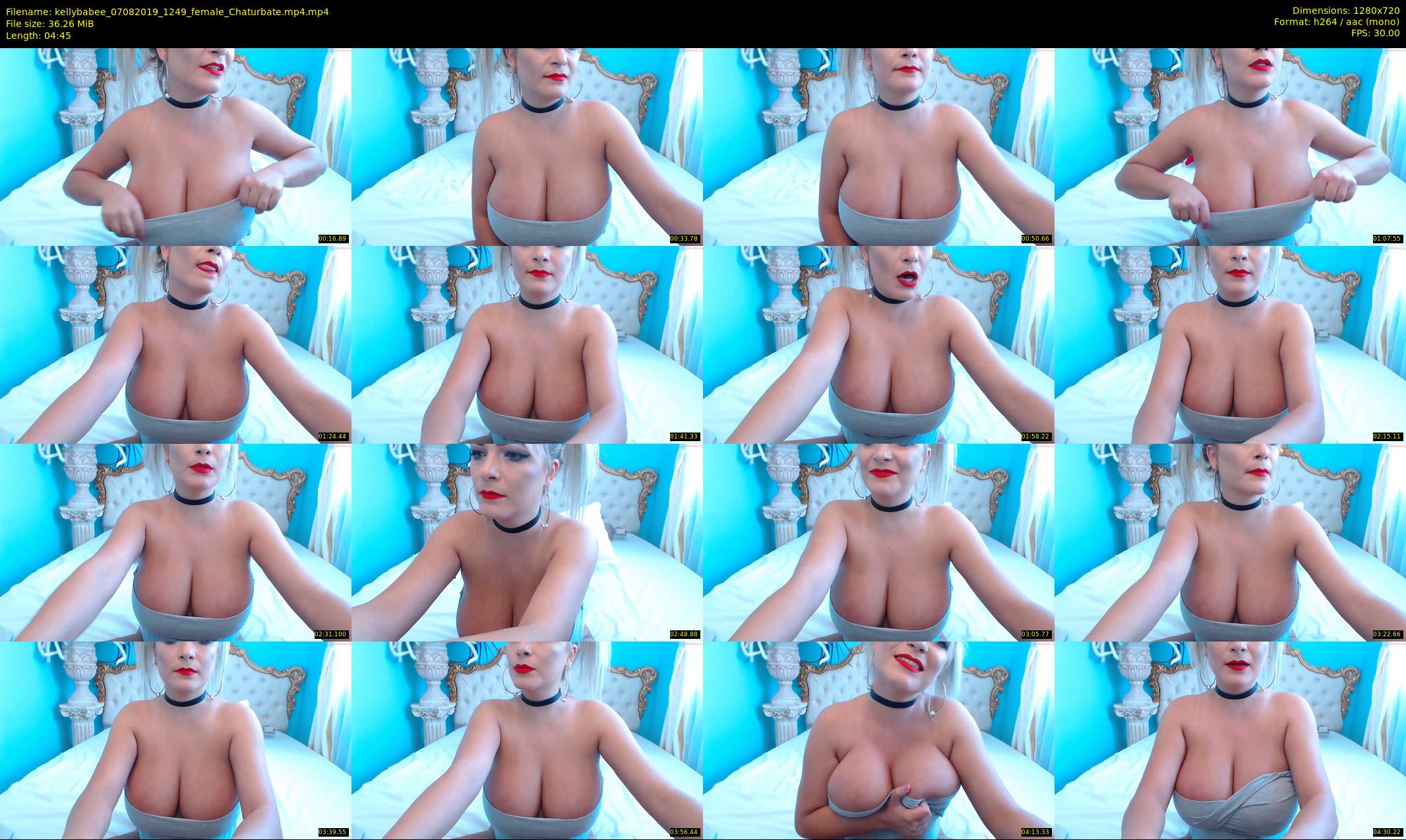 kellybabee — 5 minute Chaturbate female cam show recording, 720p, Aug 7, 2019