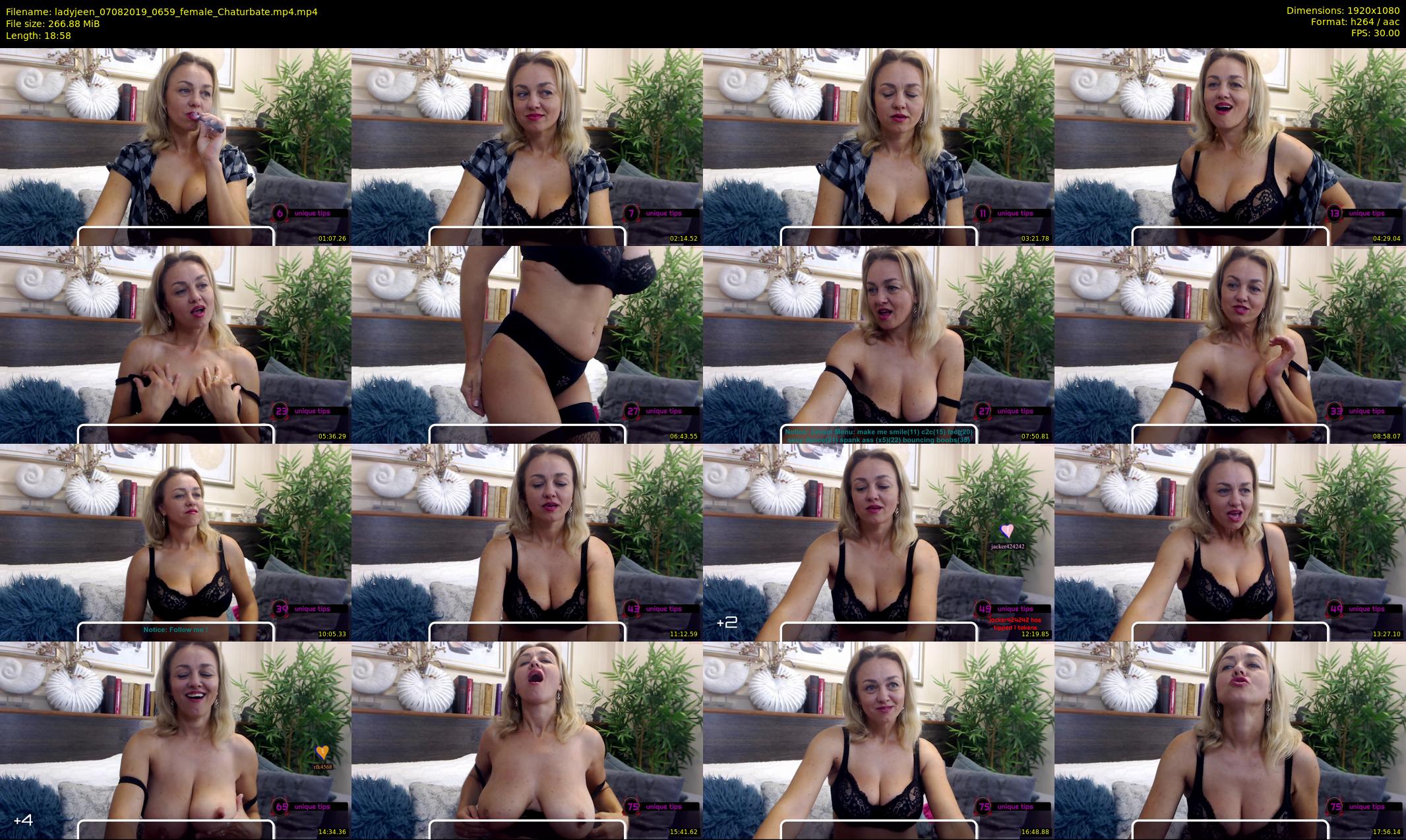 ladyjeen — 19 minute Chaturbate female cam show recording, 1080p, Aug 7, 2019