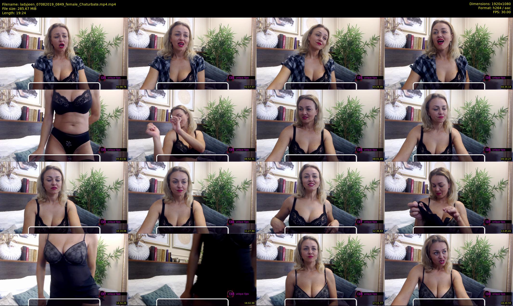 ladyjeen — 20 minute Chaturbate female cam show recording, 1080p, Aug 7, 2019
