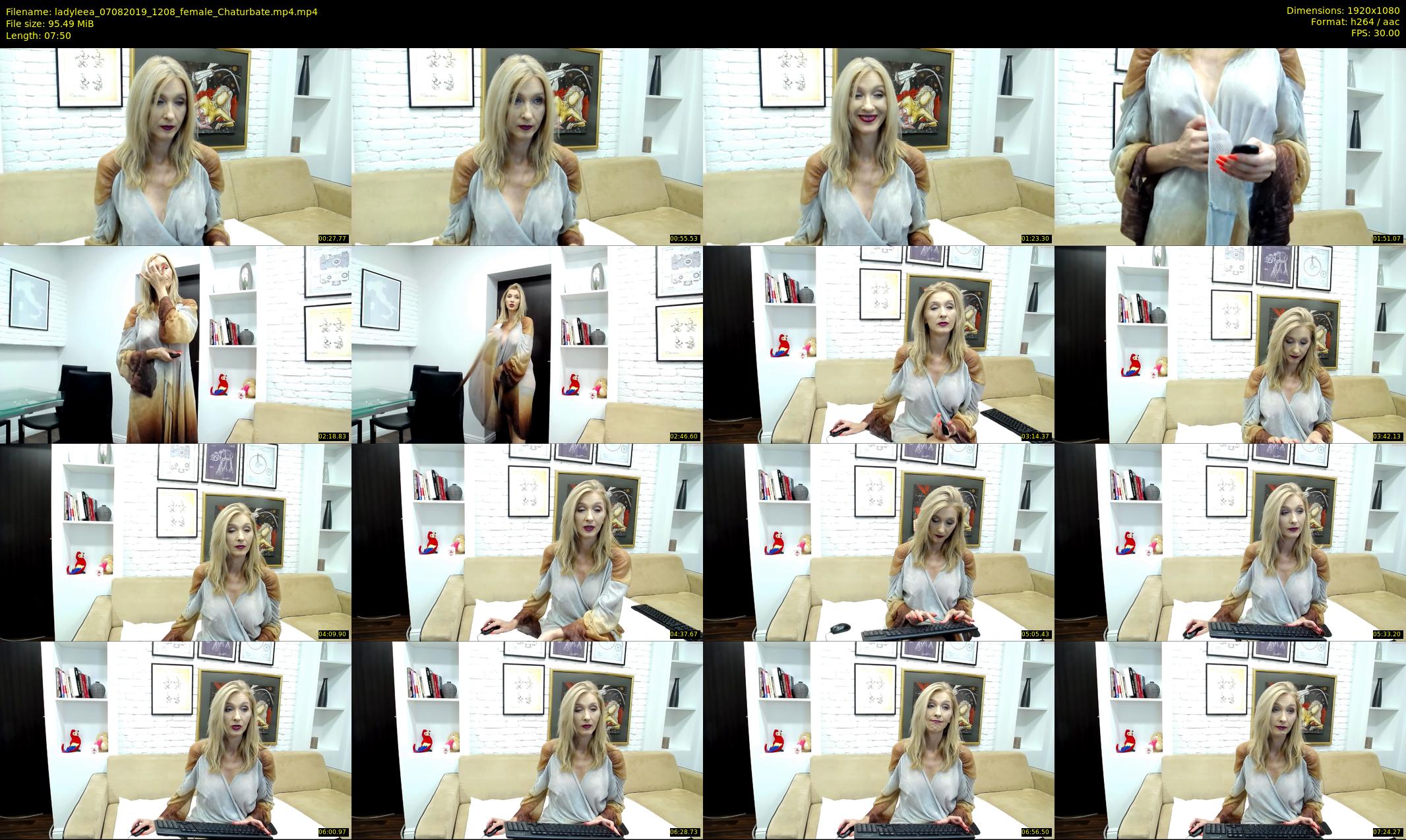 ladyleea — 8 minute Chaturbate female cam show recording, 1080p, Aug 7, 2019