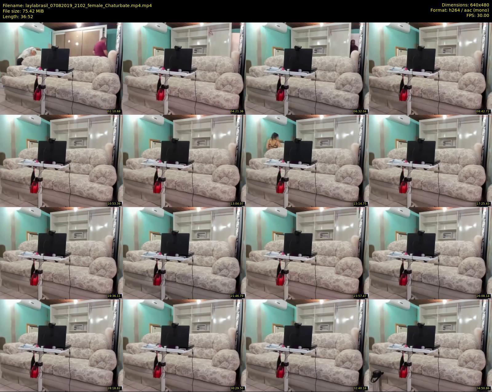 laylabrasil — 37 minute Chaturbate female cam show recording, 480p, Aug 7, 2019