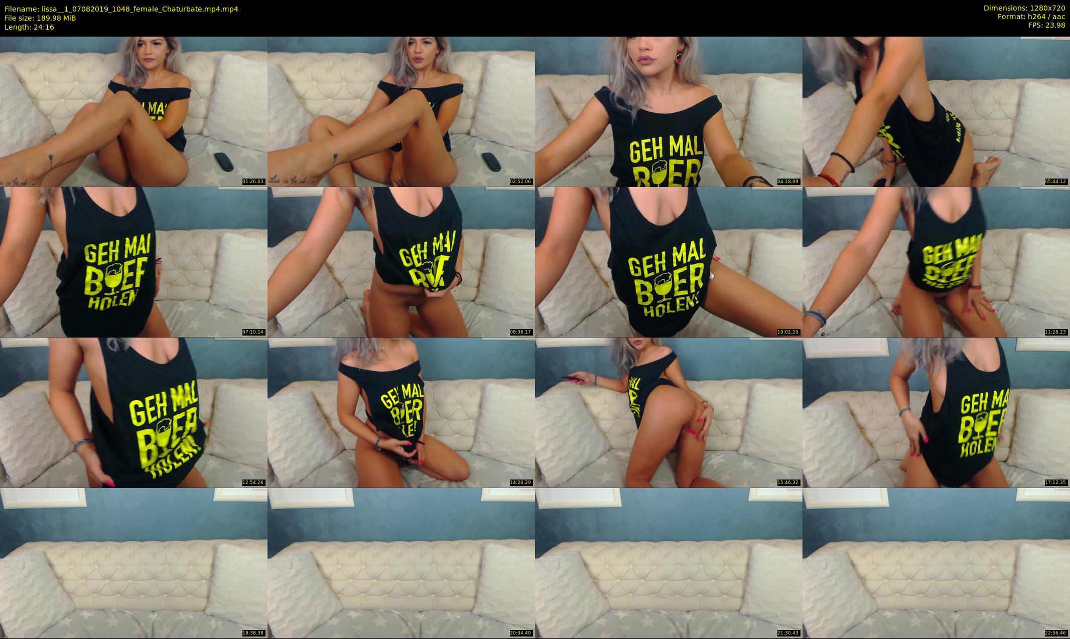 lissa__1 — 25 minute Chaturbate female cam show recording, 720p, Aug 7, 2019