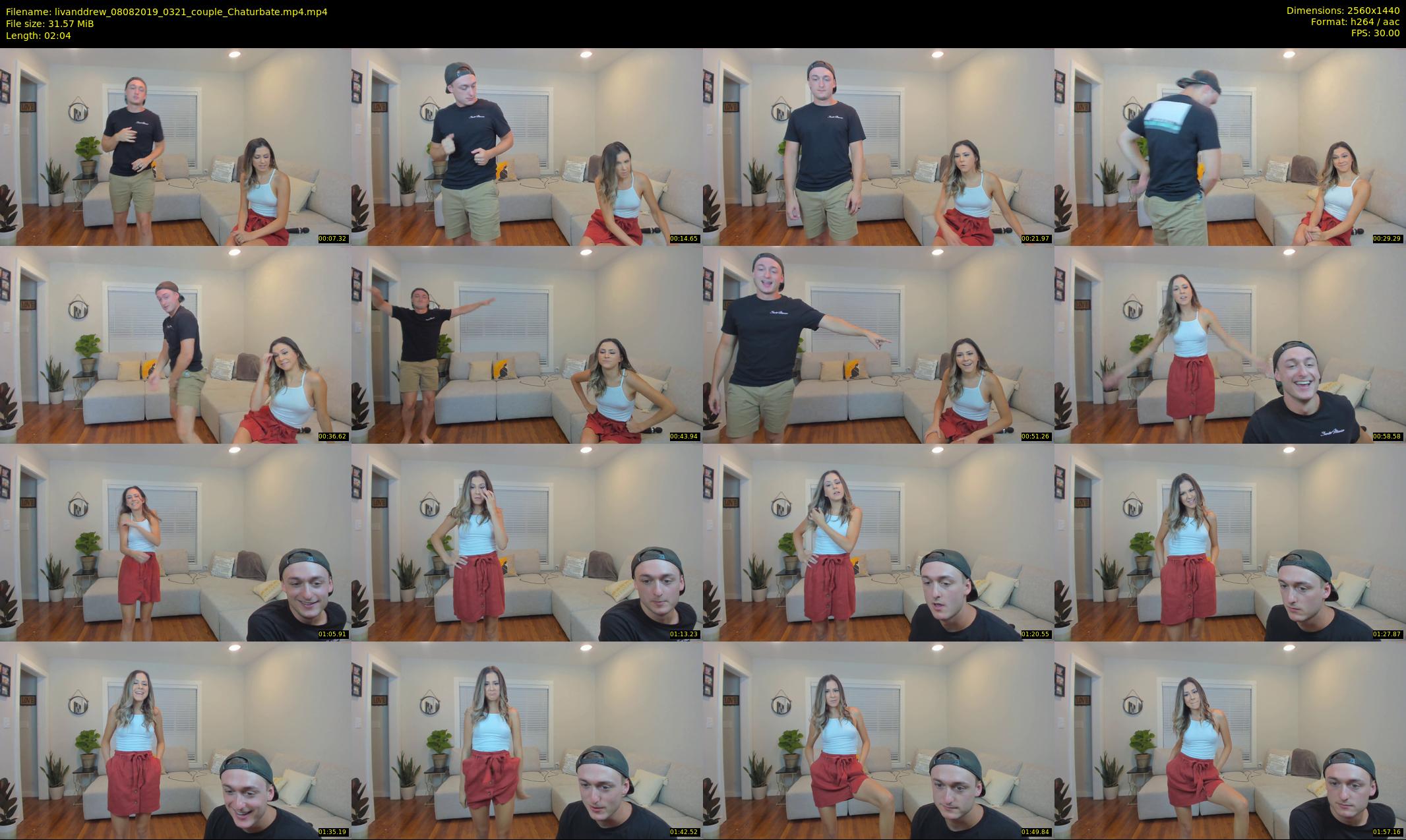 livanddrew — 3 minute Chaturbate couple cam show recording, 1080p, Aug 8, 2019