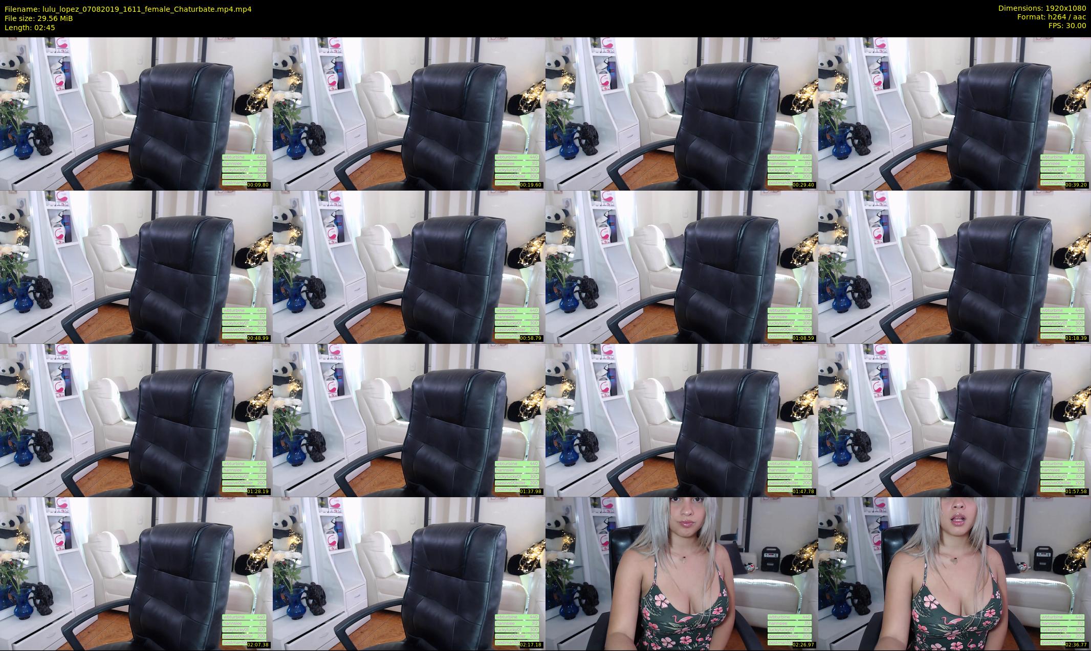 lulu_lopez — 3 minute Chaturbate female cam show recording, 1080p, Aug 7, 2019