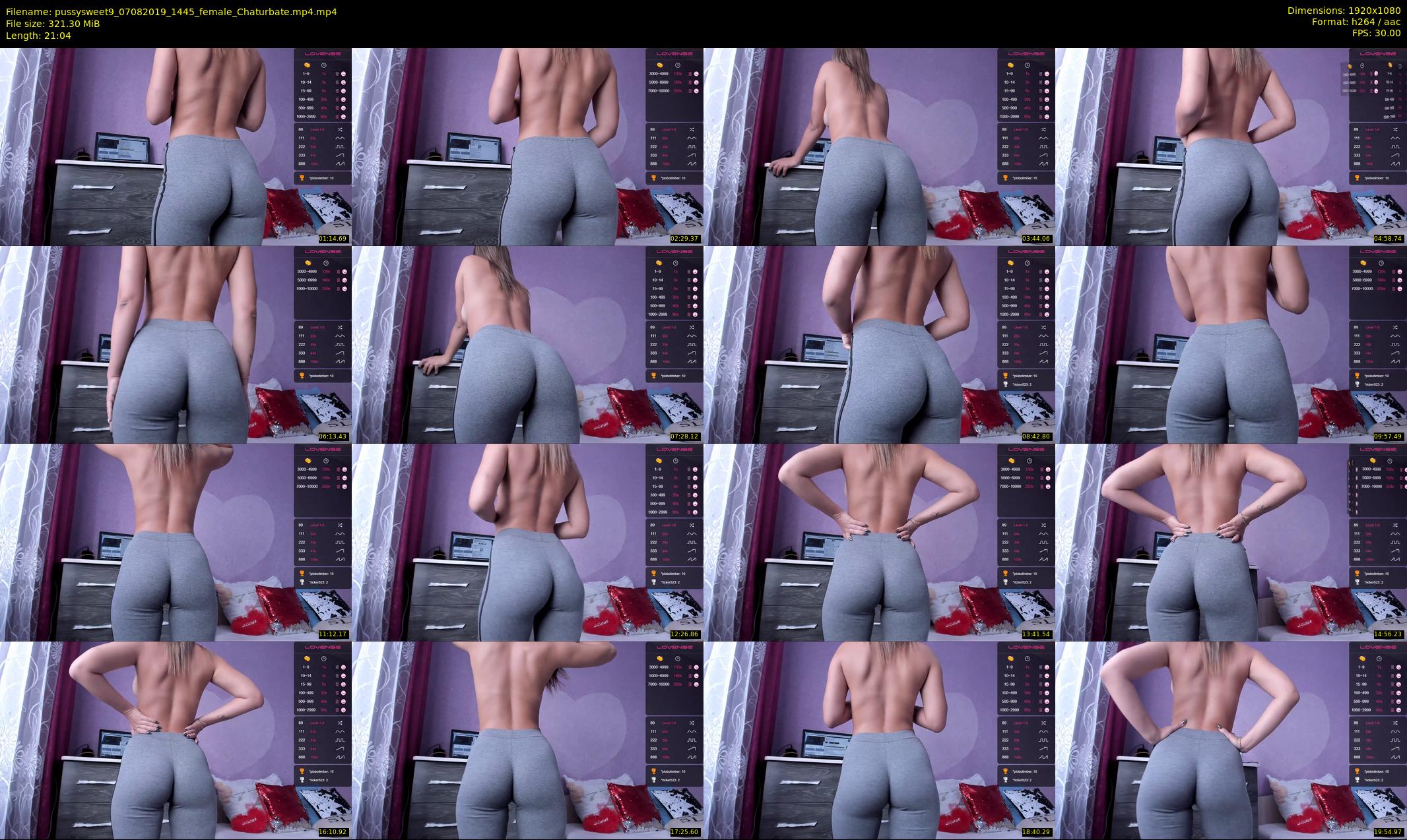 pussysweet9 — 22 minute Chaturbate female cam show recording, 1080p, Aug 7, 2019