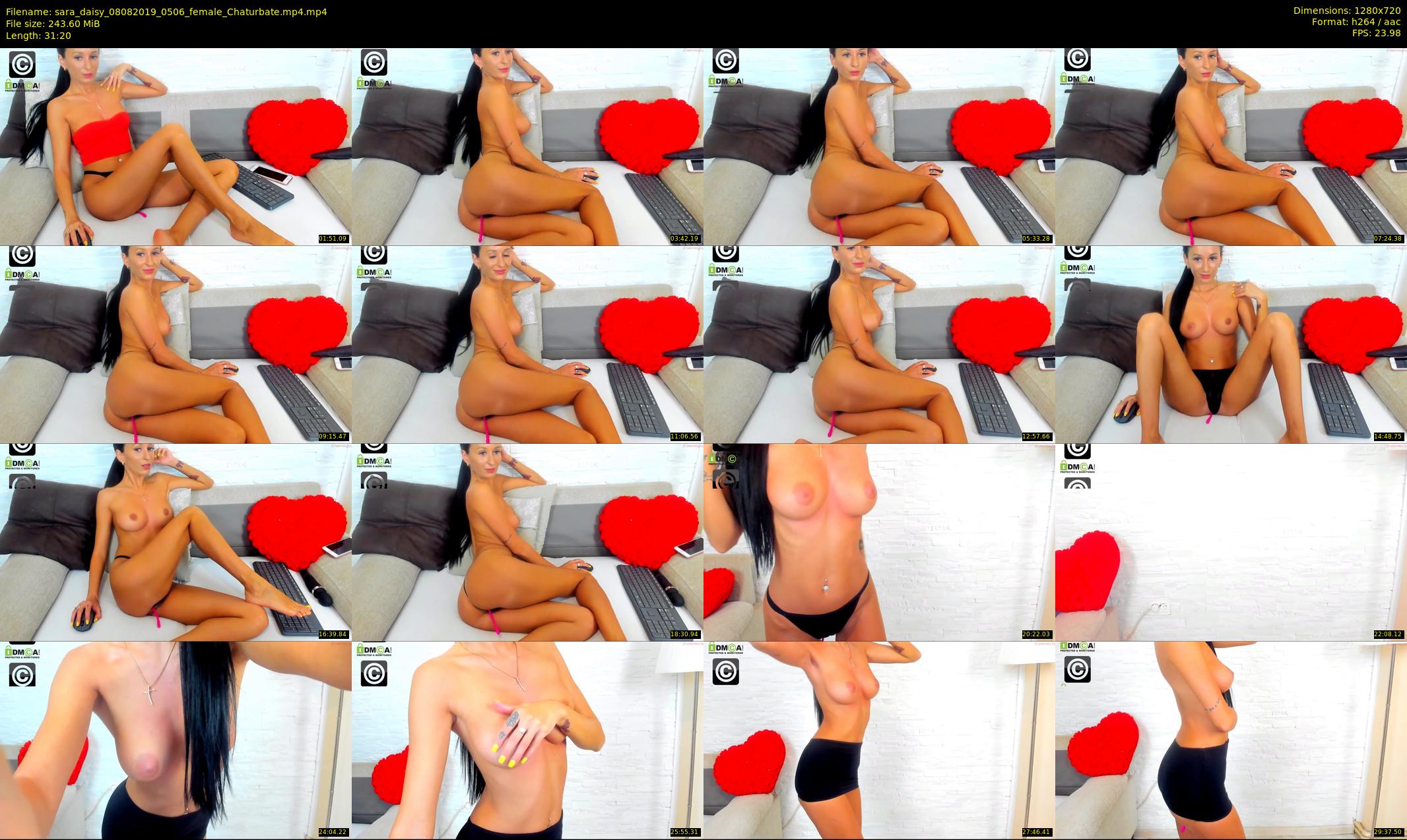 sara_daisy — 32 minute Chaturbate female cam show recording, 720p, Aug 8, 2019