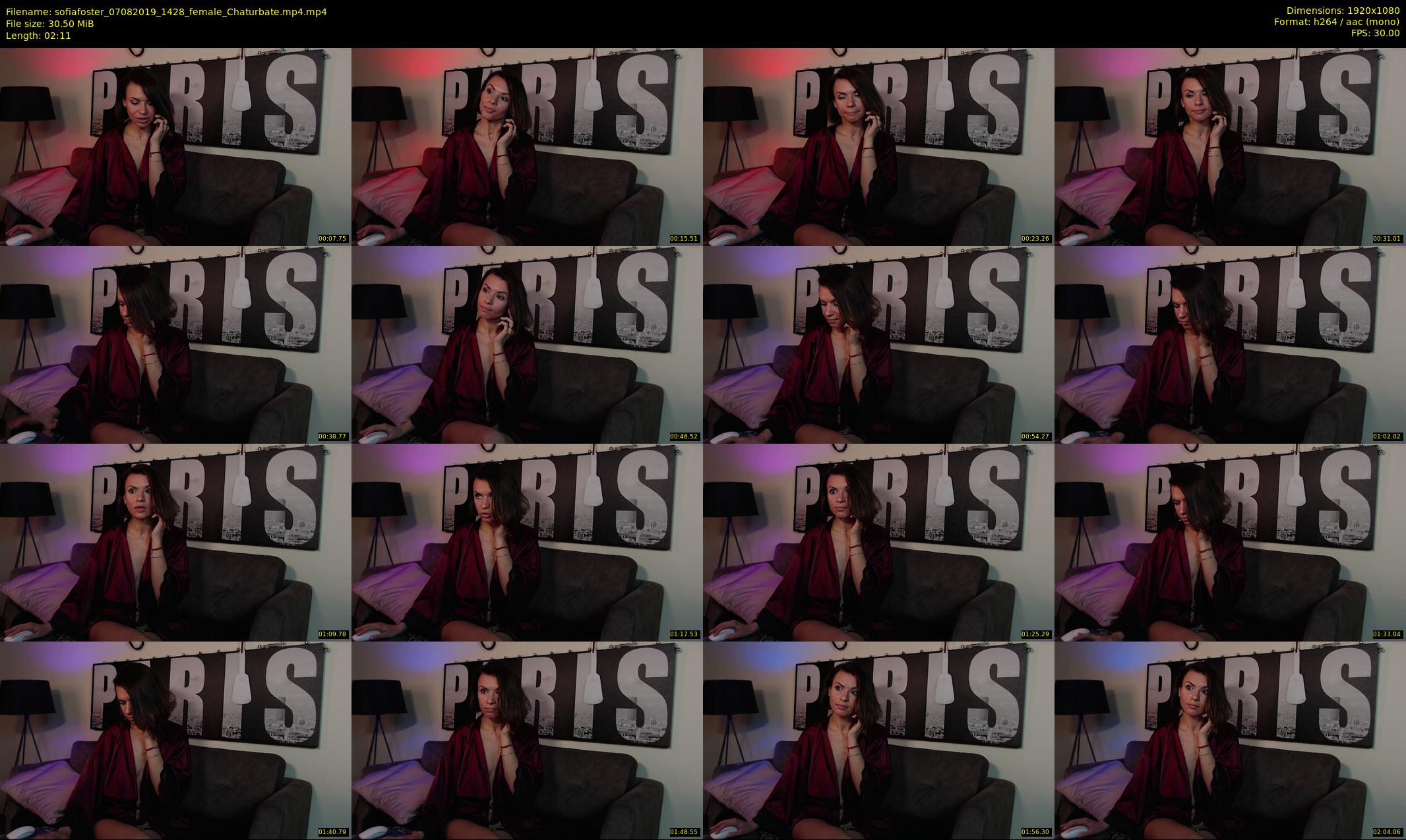 sofiafoster — 3 minute Chaturbate female cam show recording, 1080p, Aug 7, 2019