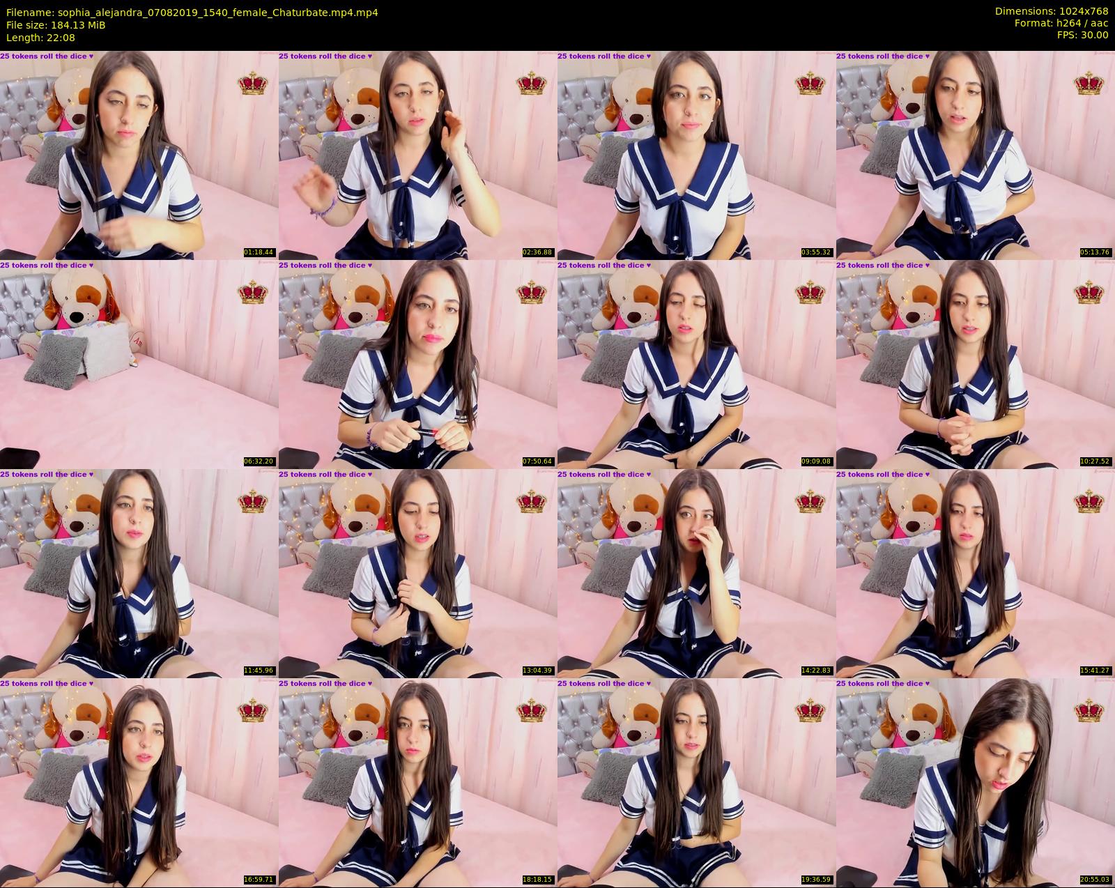 sophia_alejandra — 23 minute Chaturbate female cam show recording, 720p, Aug 7, 2019