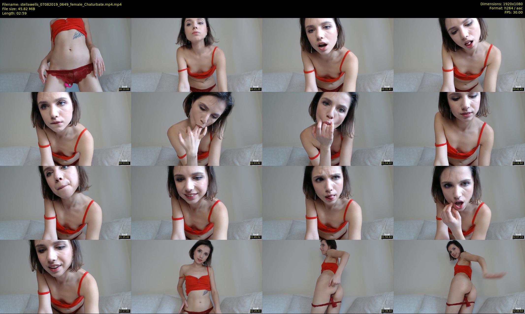 stellawells — 3 minute Chaturbate female cam show recording, 1080p, Aug 7, 2019