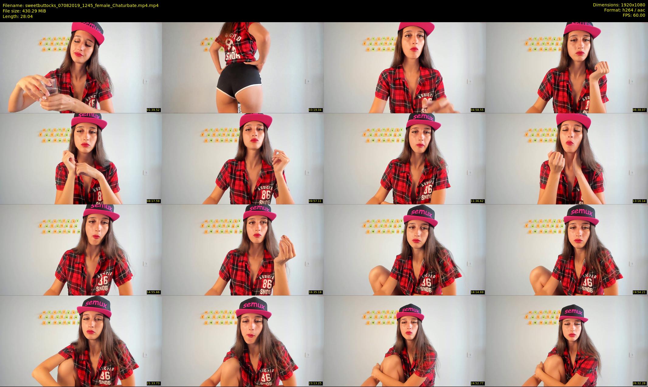 sweetbuttocks — 29 minute Chaturbate female cam show recording, 1080p, Aug 7, 2019