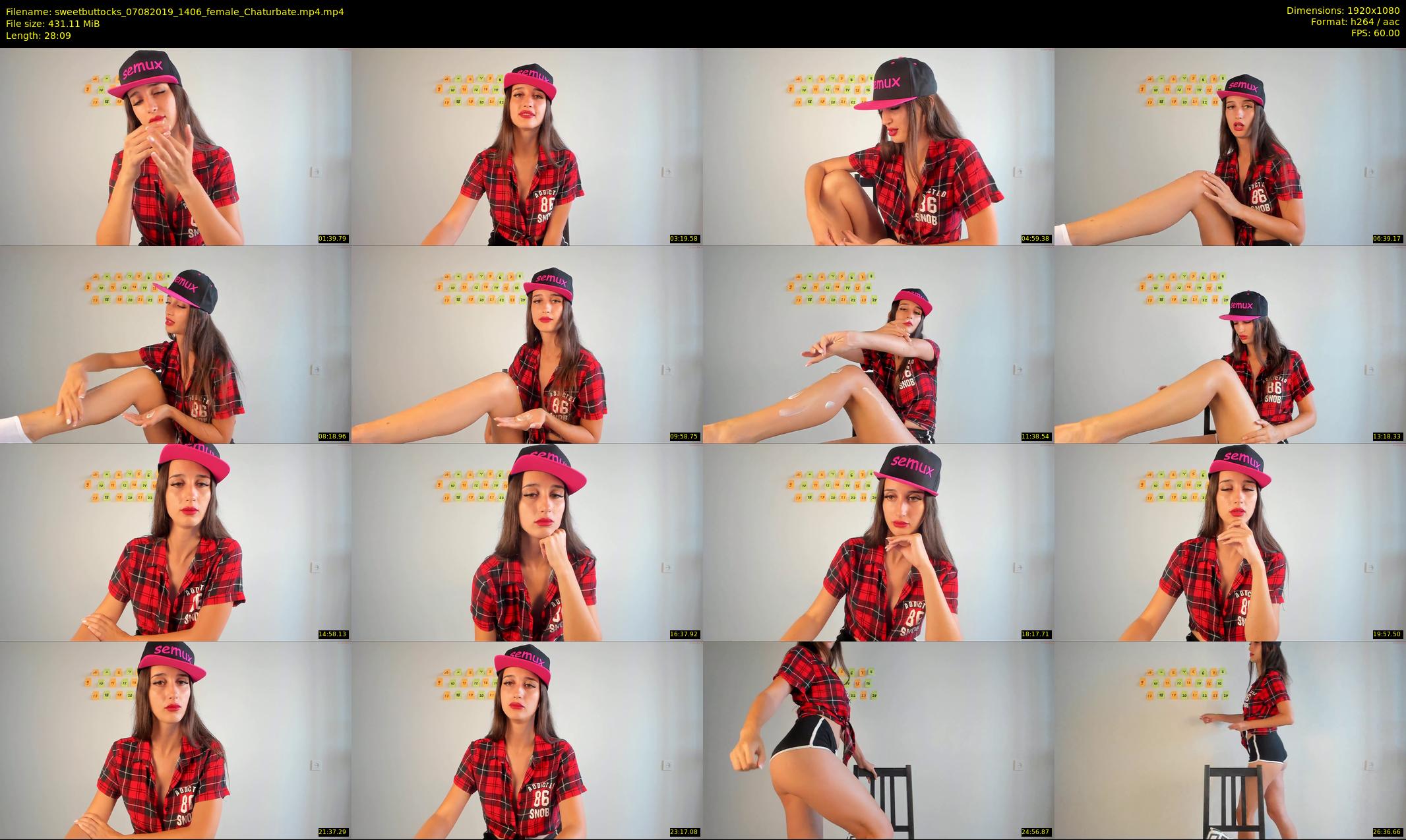 sweetbuttocks — 29 minute Chaturbate female cam show recording, 1080p, Aug 7, 2019