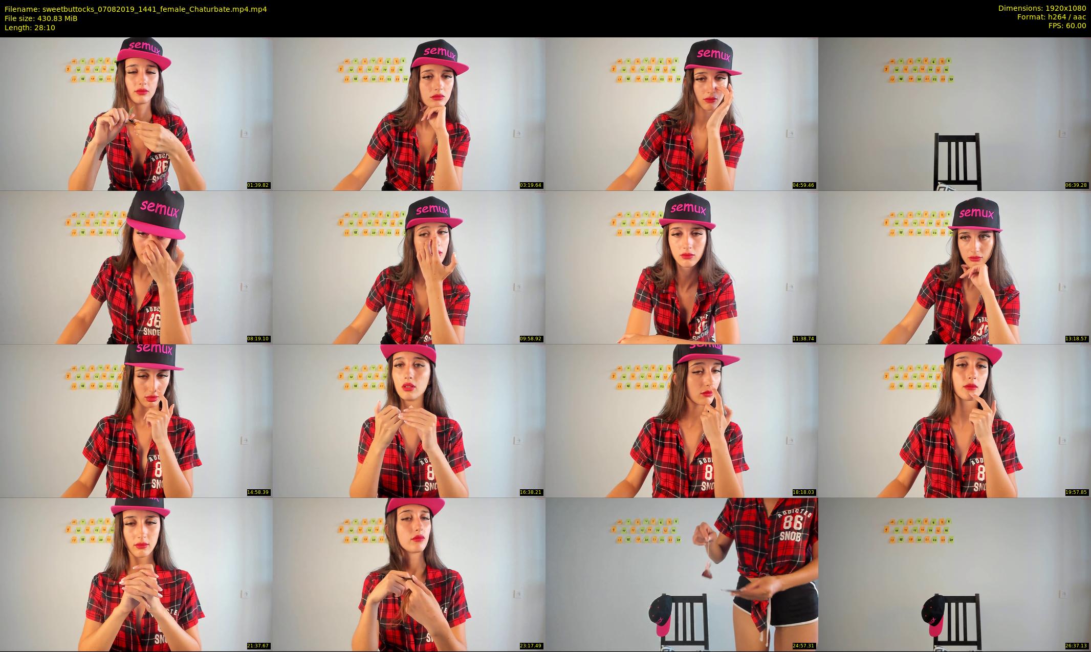 sweetbuttocks — 29 minute Chaturbate female cam show recording, 1080p, Aug 7, 2019