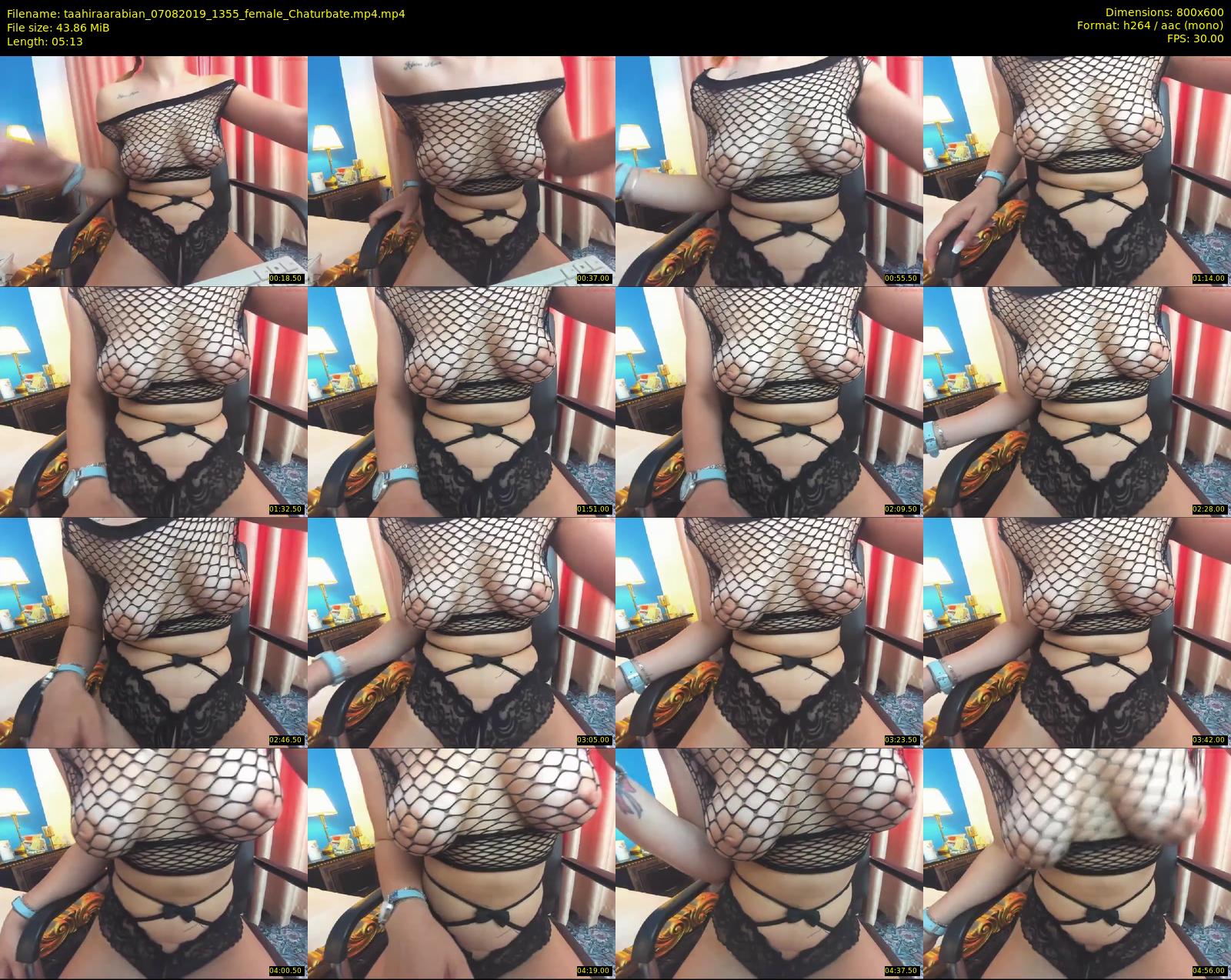taahiraarabian — 6 minute Chaturbate female cam show recording, 480p, Aug 7, 2019