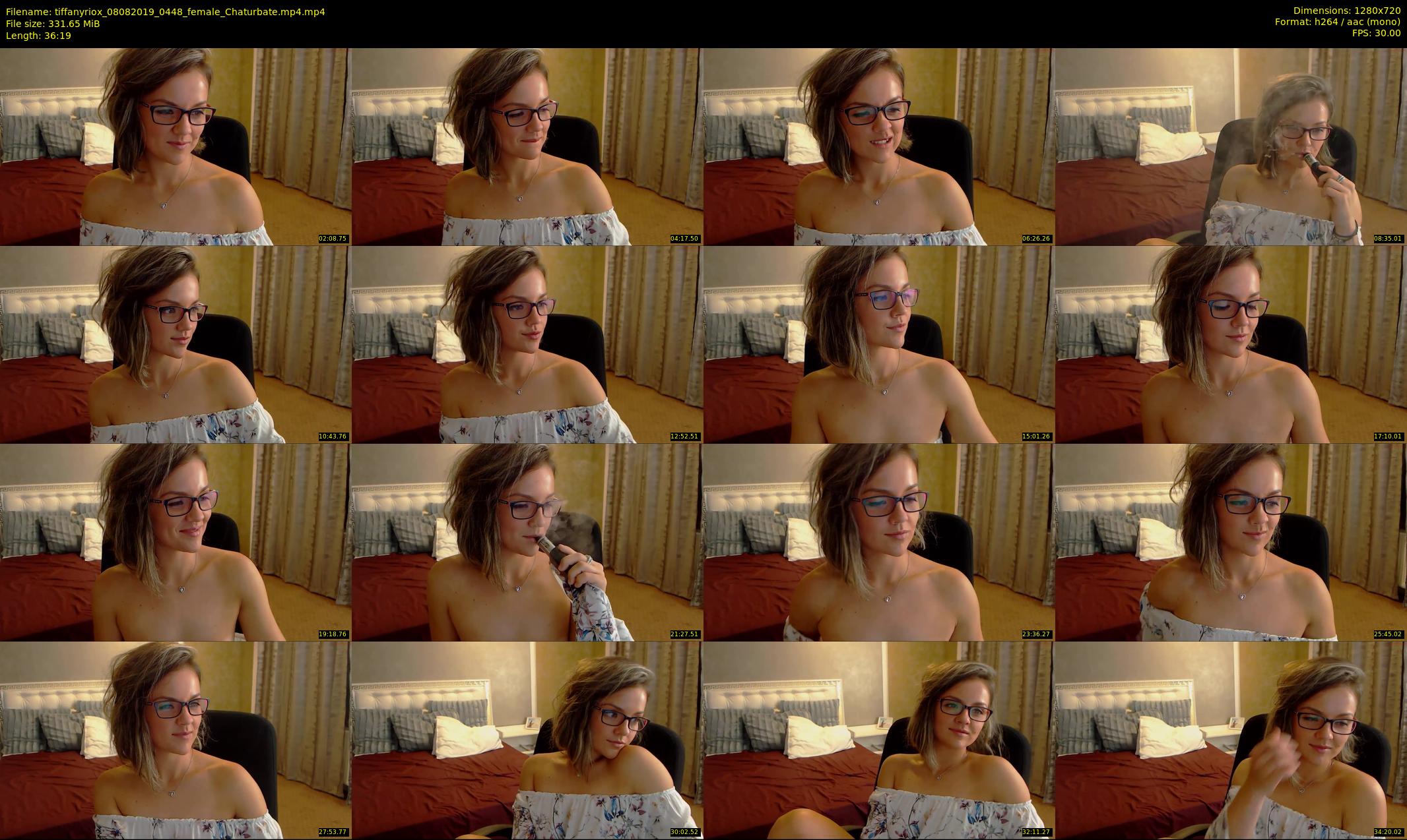 tiffanyriox — 37 minute Chaturbate female cam show recording, 720p, Aug 8, 2019
