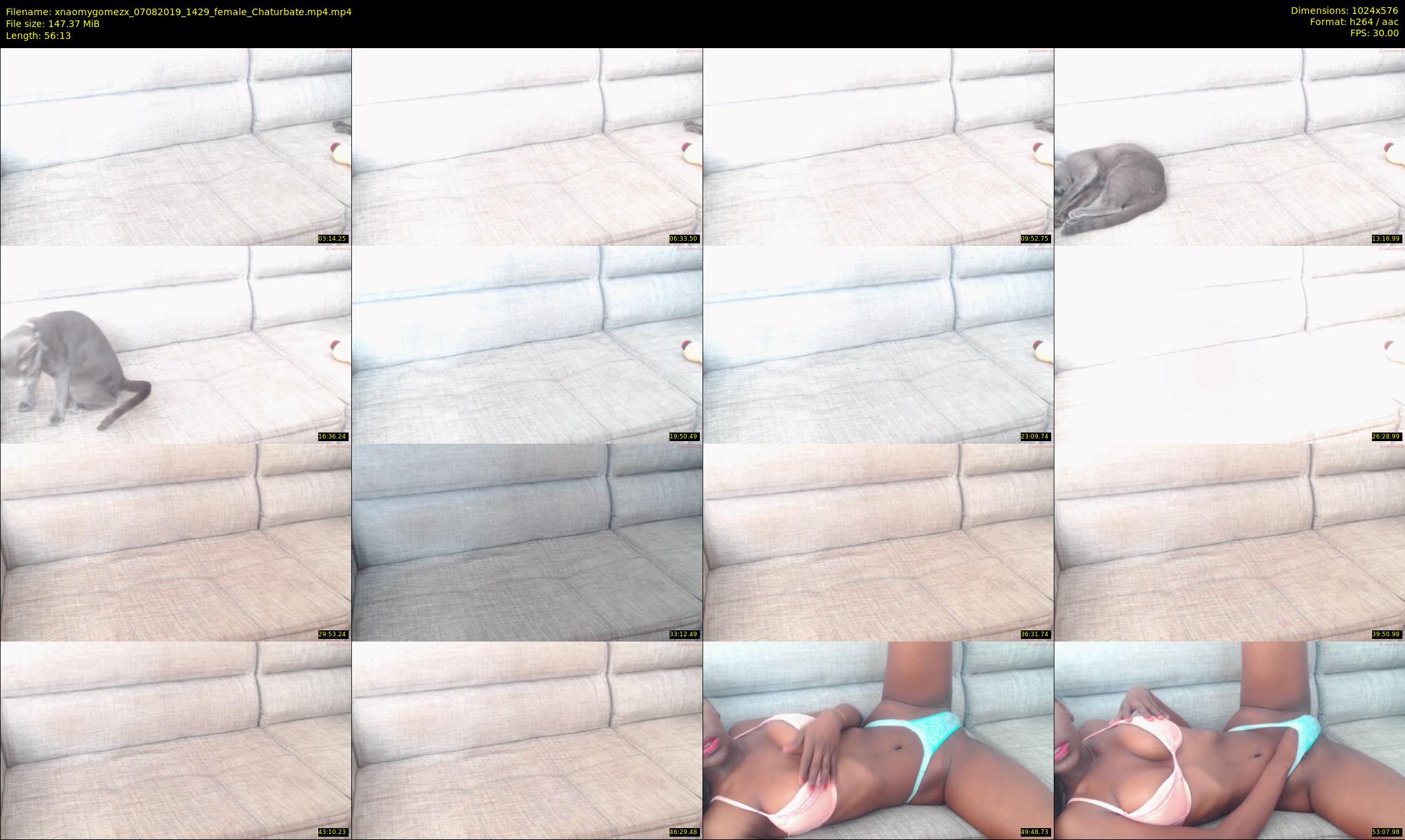 xnaomygomezx — 57 minute Chaturbate female cam show recording, 480p, Aug 7, 2019