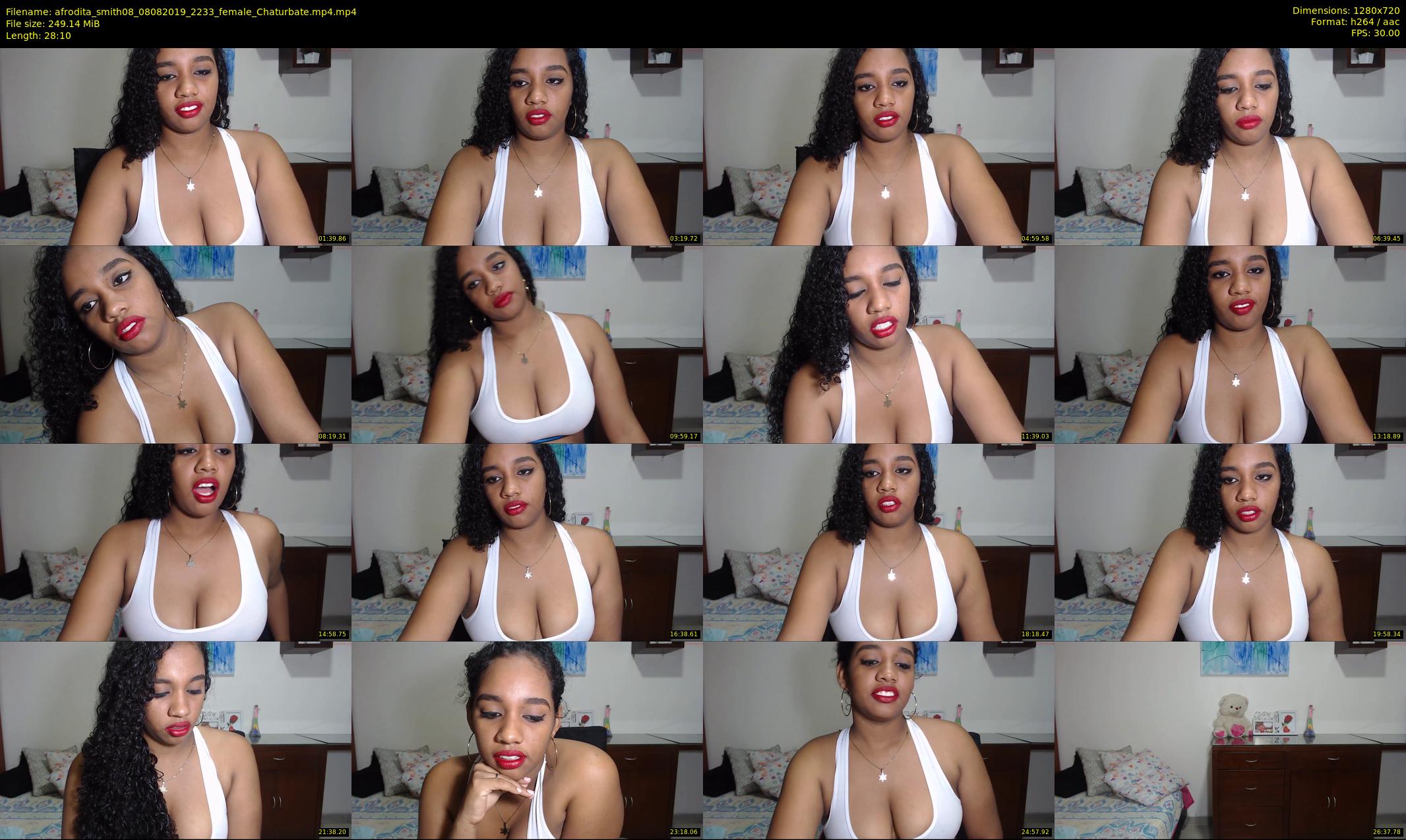 afrodita_smith08 — 29 minute Chaturbate female cam show recording, 720p, Aug 8, 2019