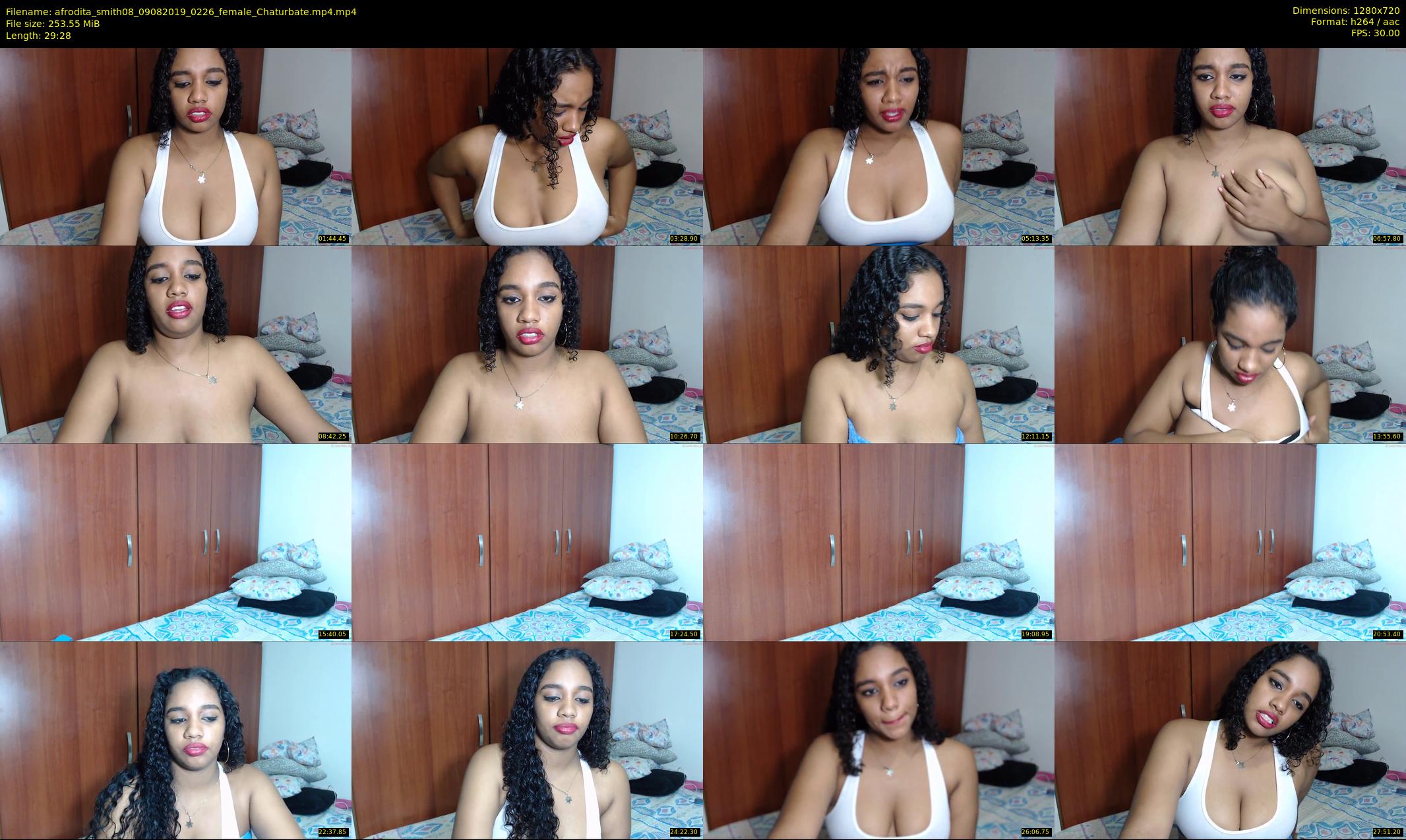 afrodita_smith08 — 30 minute Chaturbate female cam show recording, 720p, Aug 9, 2019