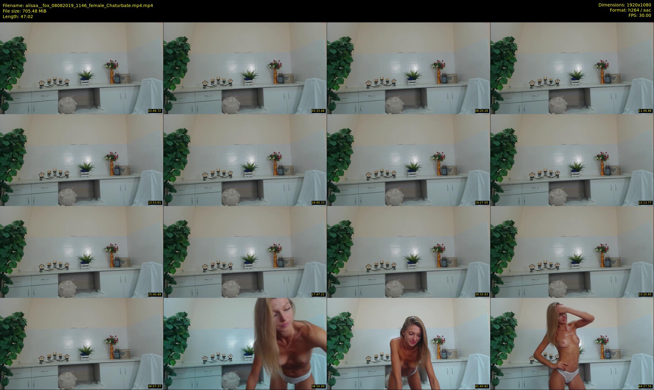 alisaa__fox — 48 minute Chaturbate female cam show recording, 1080p, Aug 8, 2019