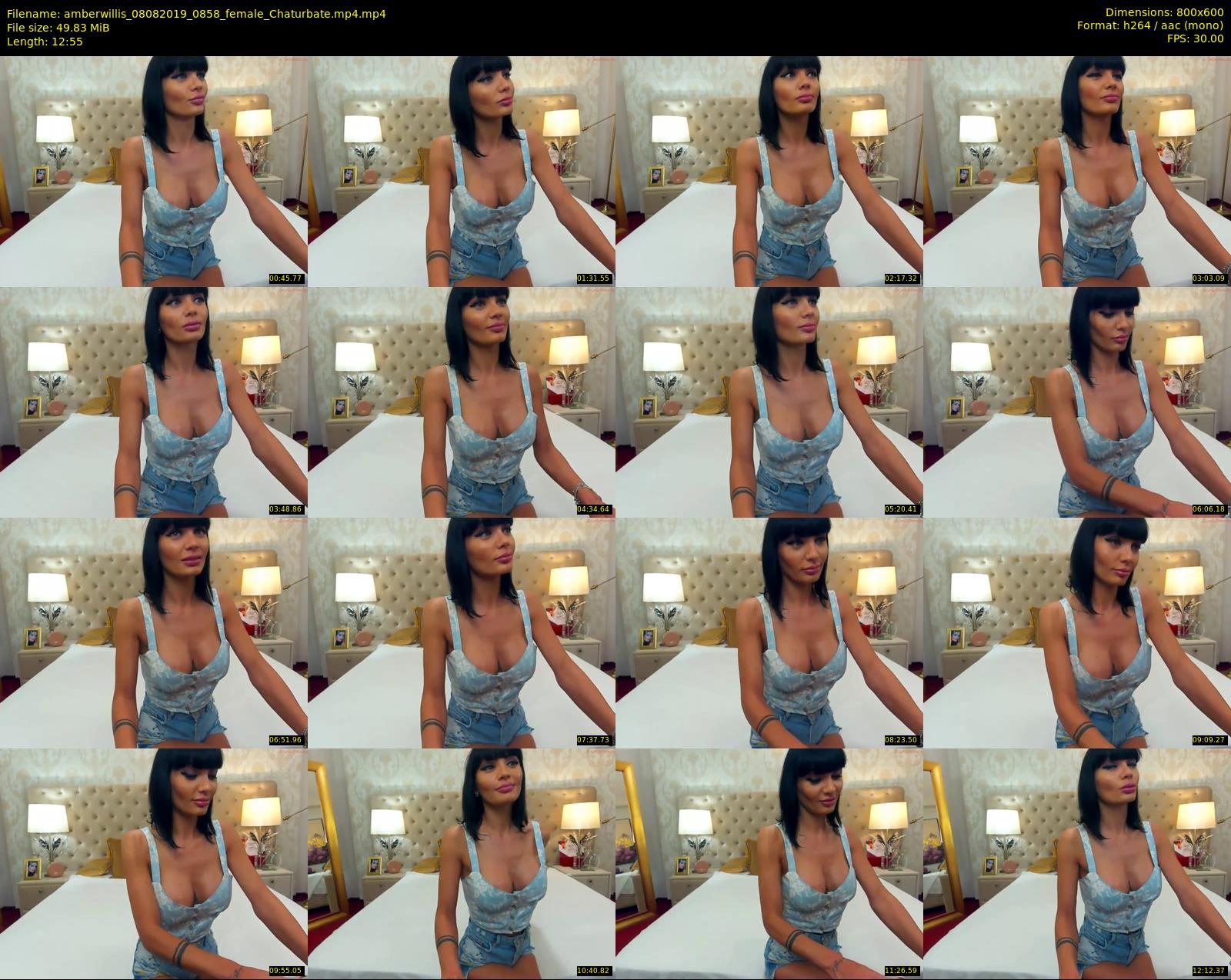 amberwillis — 13 minute Chaturbate female cam show recording, 480p, Aug 8, 2019