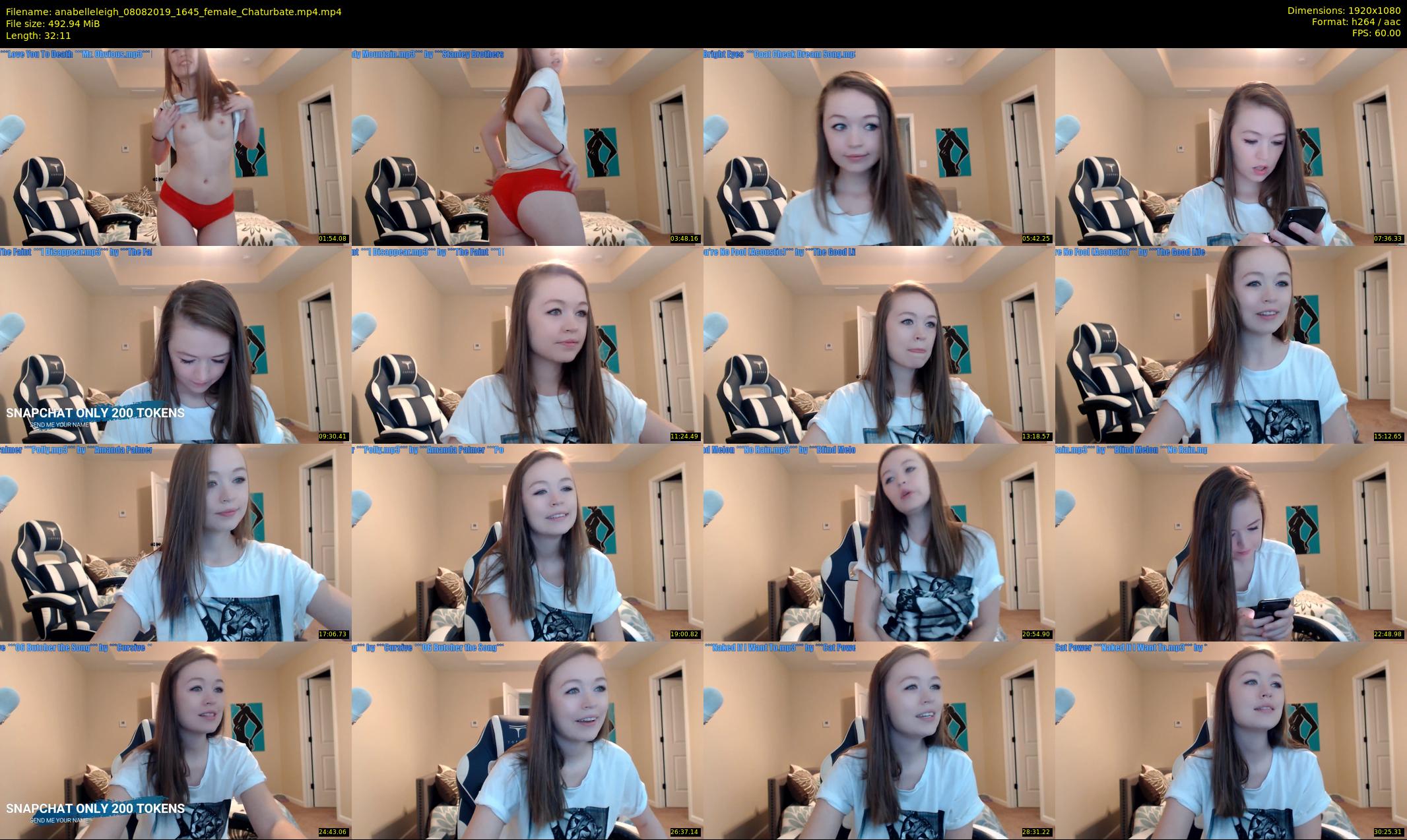 anabelleleigh — 33 minute Chaturbate female cam show recording, 1080p, Aug 8, 2019
