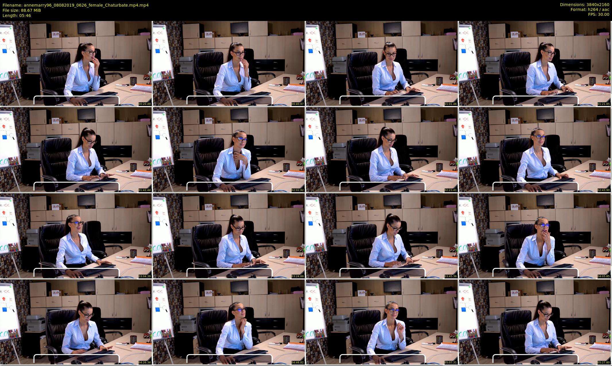 annemarry96 — 6 minute Chaturbate female cam show recording, 4K, Aug 8, 2019