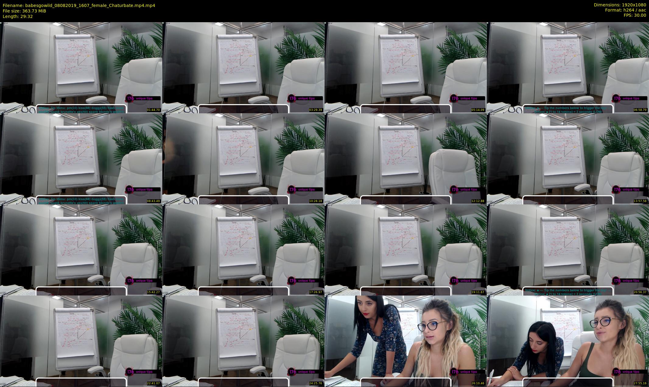 babesgowild — 30 minute Chaturbate couple cam show recording, 1080p, Aug 8, 2019