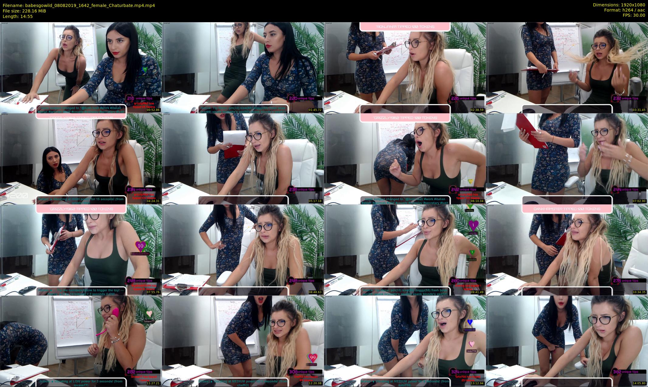 babesgowild — 15 minute Chaturbate couple cam show recording, 1080p, Aug 8, 2019