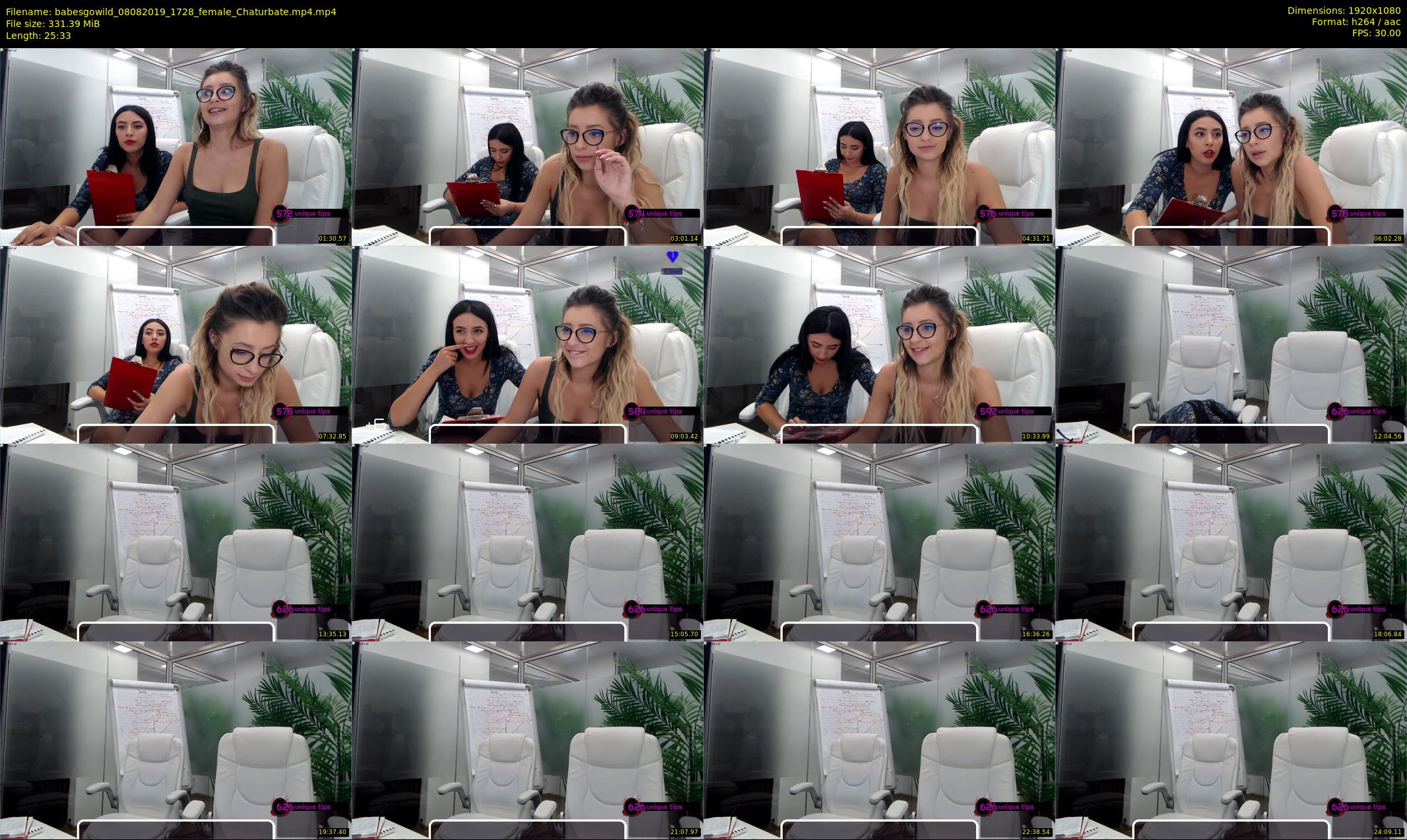 babesgowild — 26 minute Chaturbate couple cam show recording, 1080p, Aug 8, 2019
