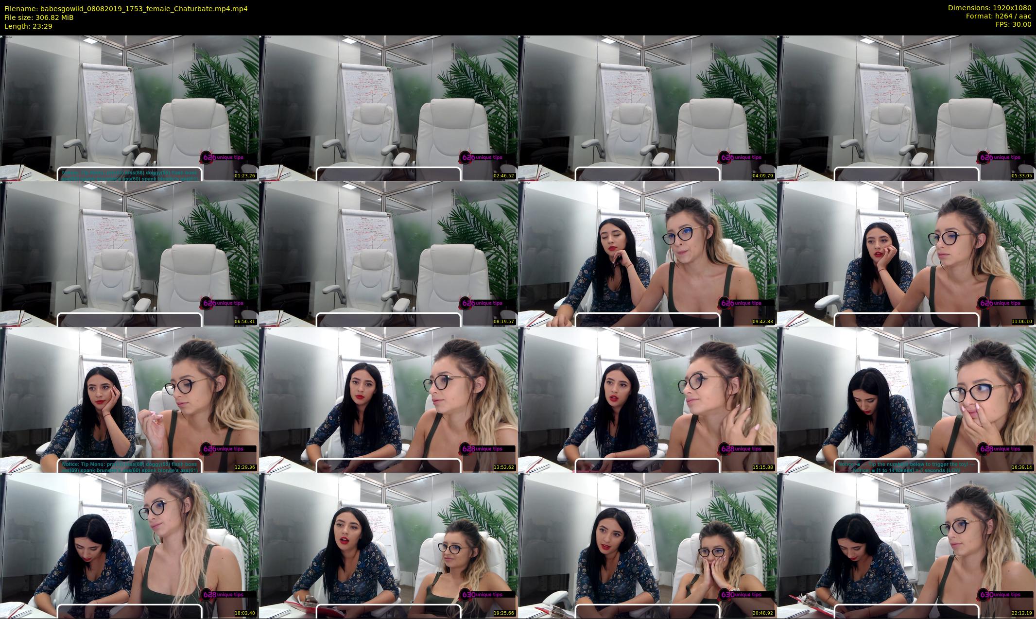 babesgowild — 24 minute Chaturbate couple cam show recording, 1080p, Aug 8, 2019