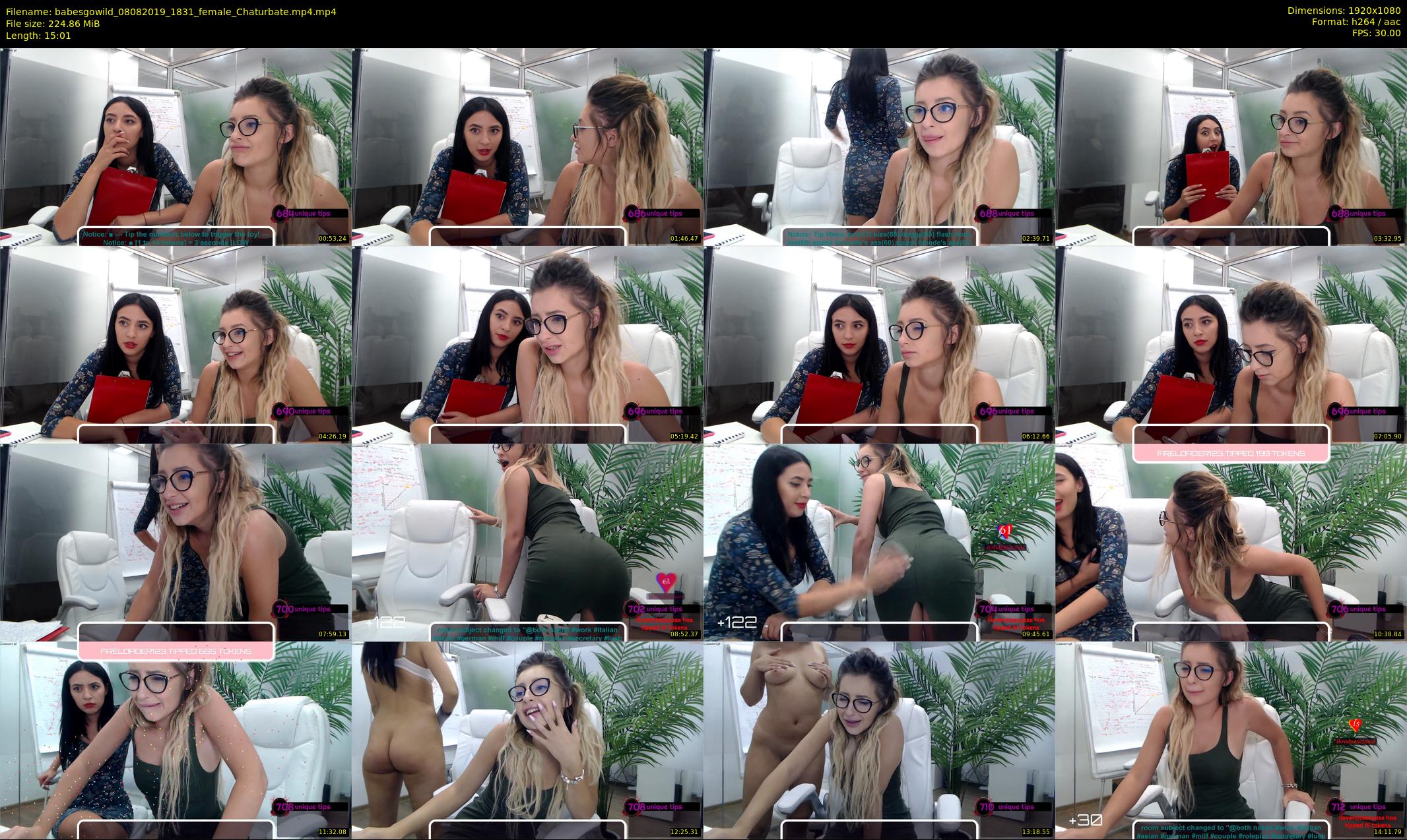 babesgowild — 16 minute Chaturbate couple cam show recording, 1080p, Aug 8, 2019