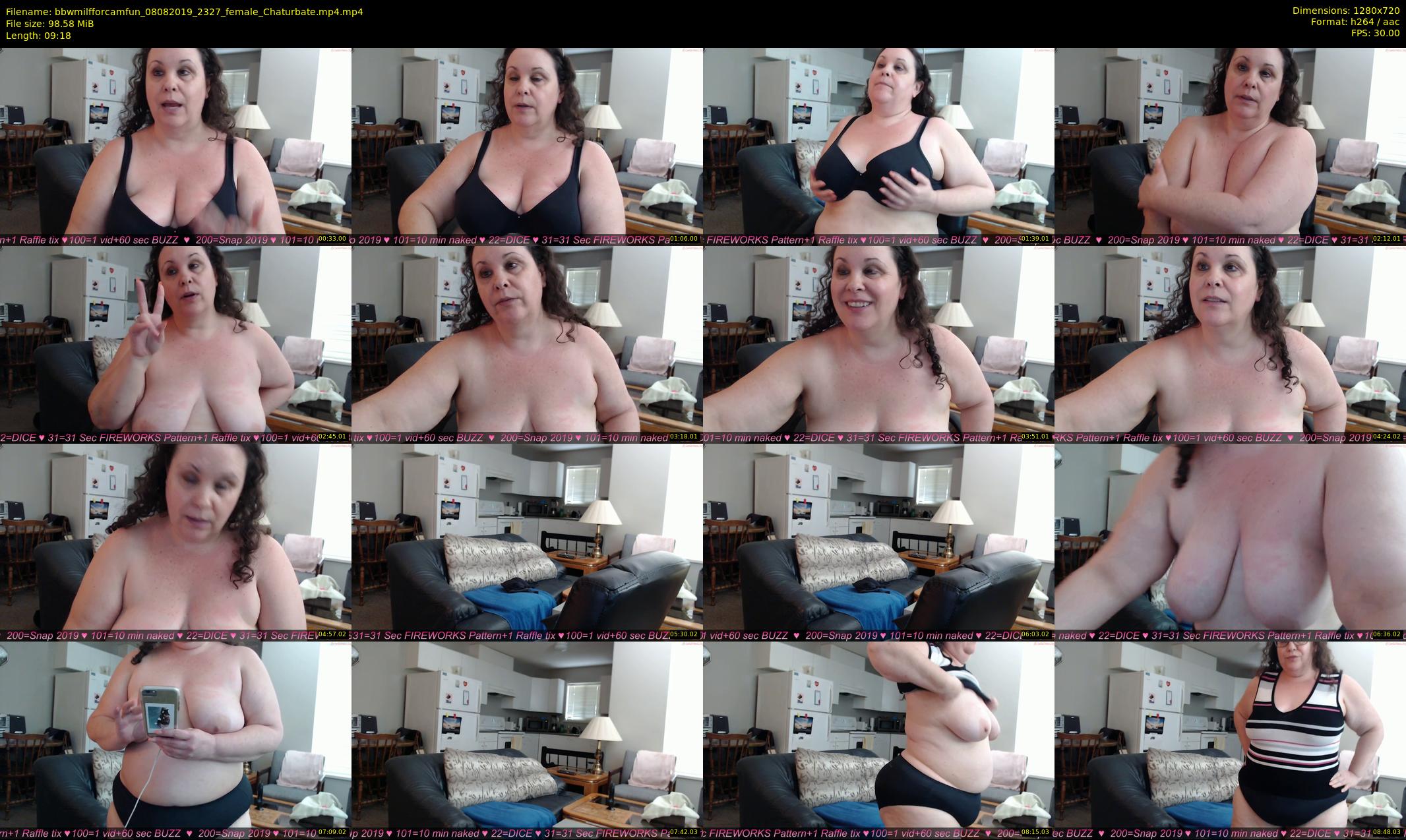 bbwmilfforcamfun — 10 minute Chaturbate female cam show recording, 720p, Aug 8, 2019