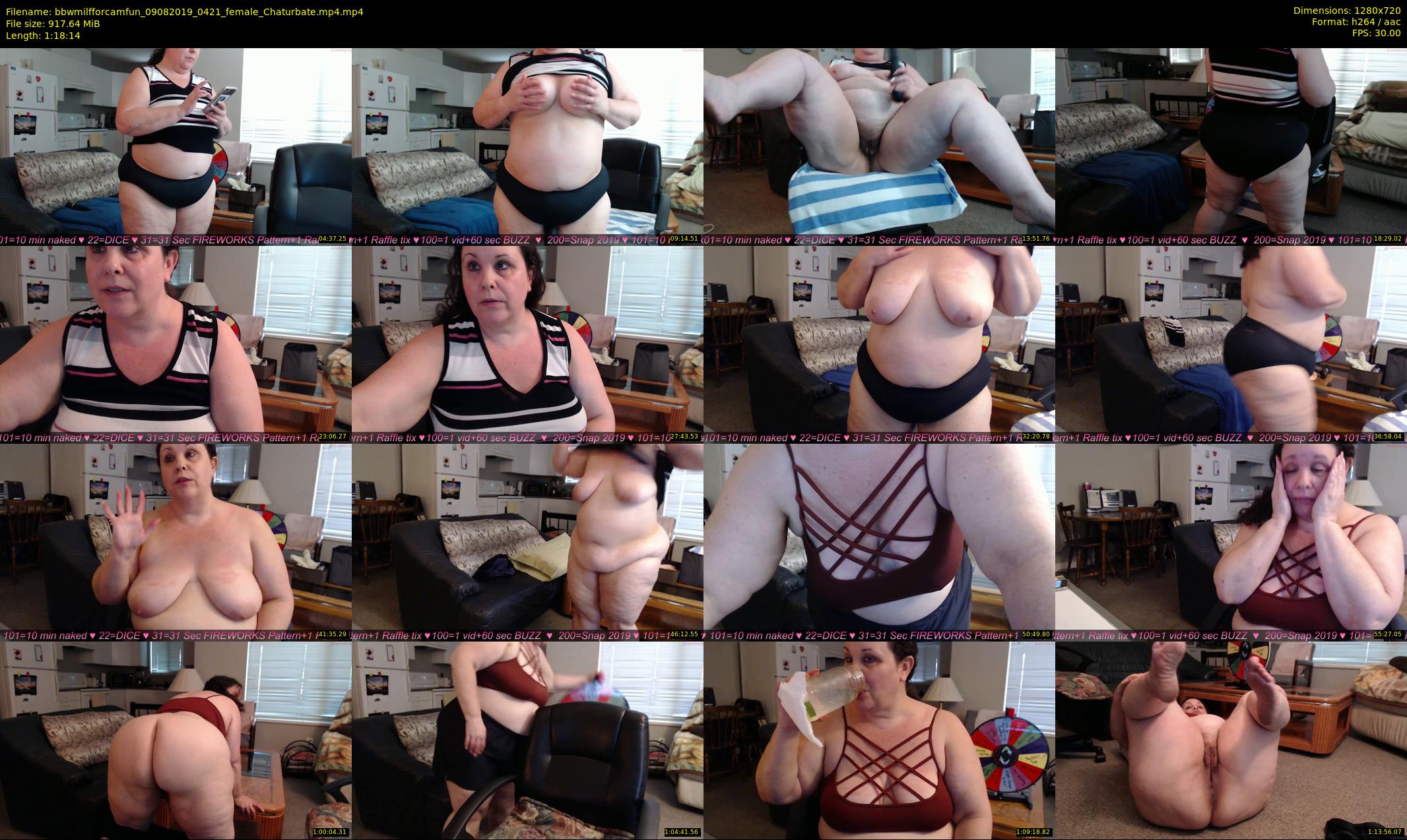 bbwmilfforcamfun — 79 minute Chaturbate female cam show recording, 720p, Aug 9, 2019