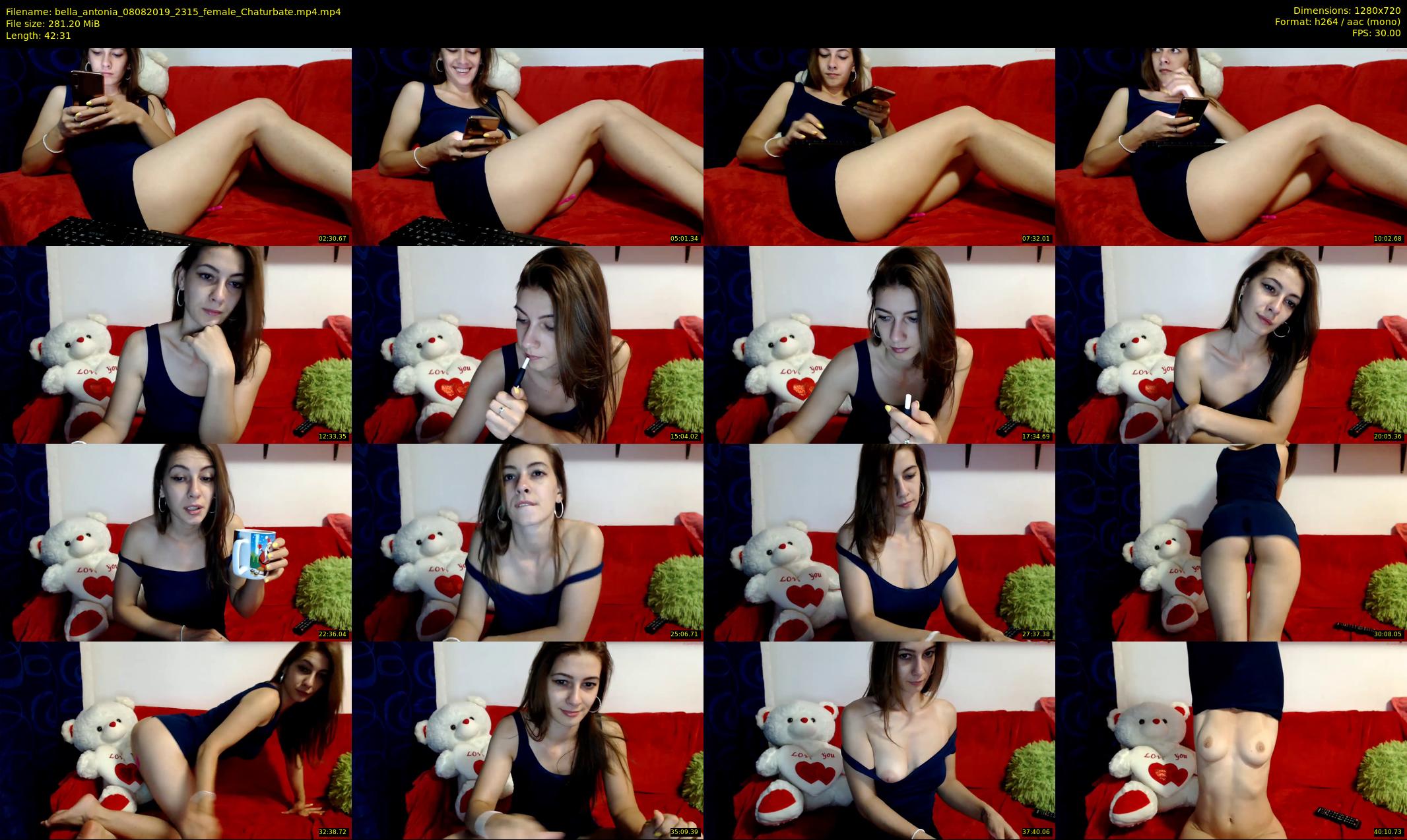 bella_antonia — 43 minute Chaturbate female cam show recording, 720p, Aug 8, 2019
