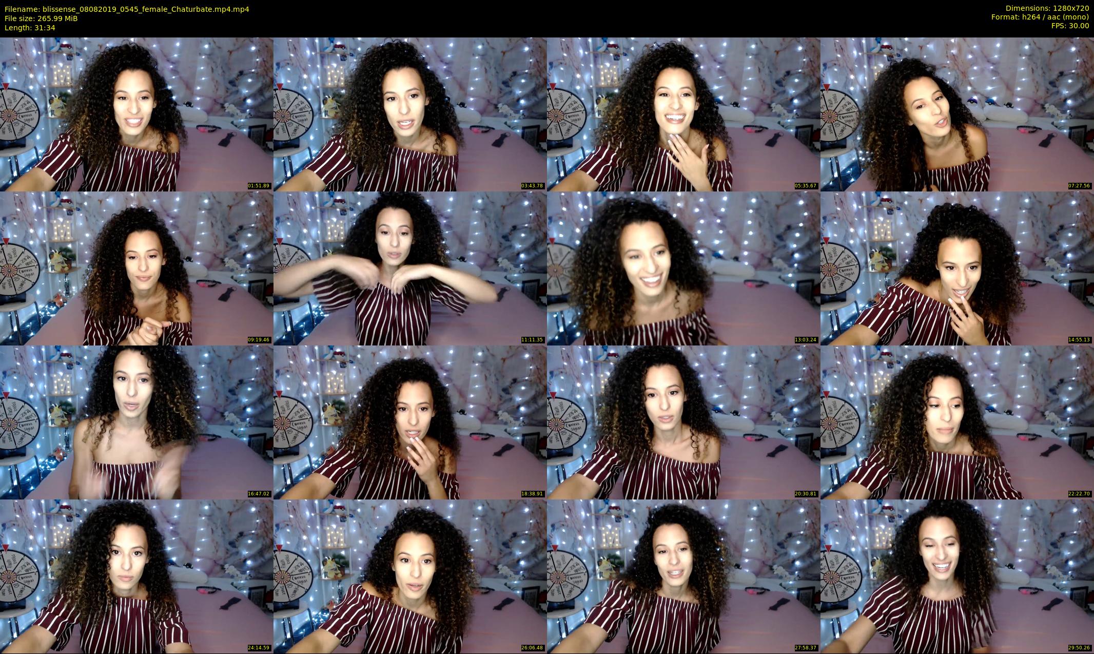 blissense — 32 minute Chaturbate female cam show recording, 720p, Aug 8, 2019