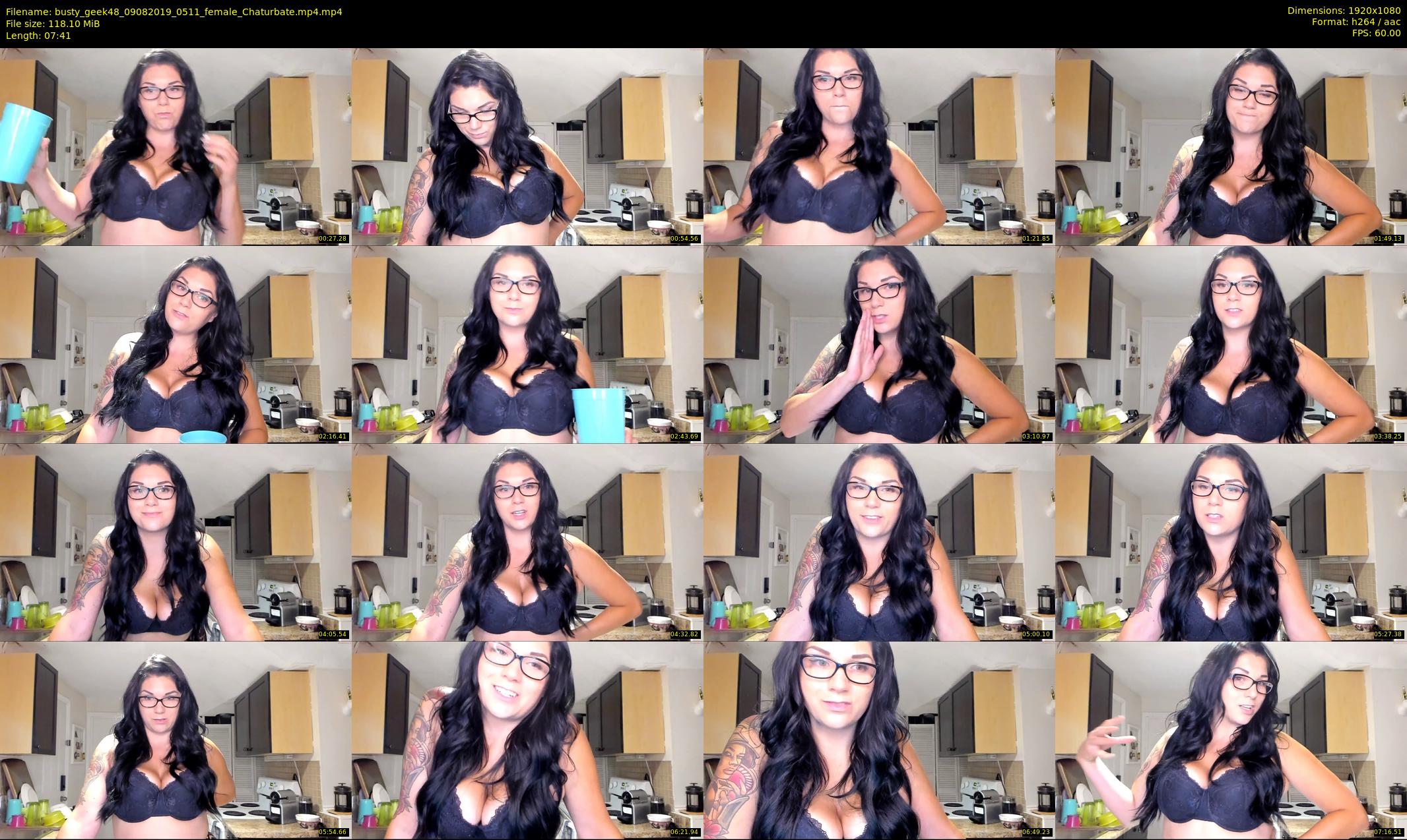 busty_geek48 — 8 minute Chaturbate female cam show recording, 1080p, Aug 9, 2019