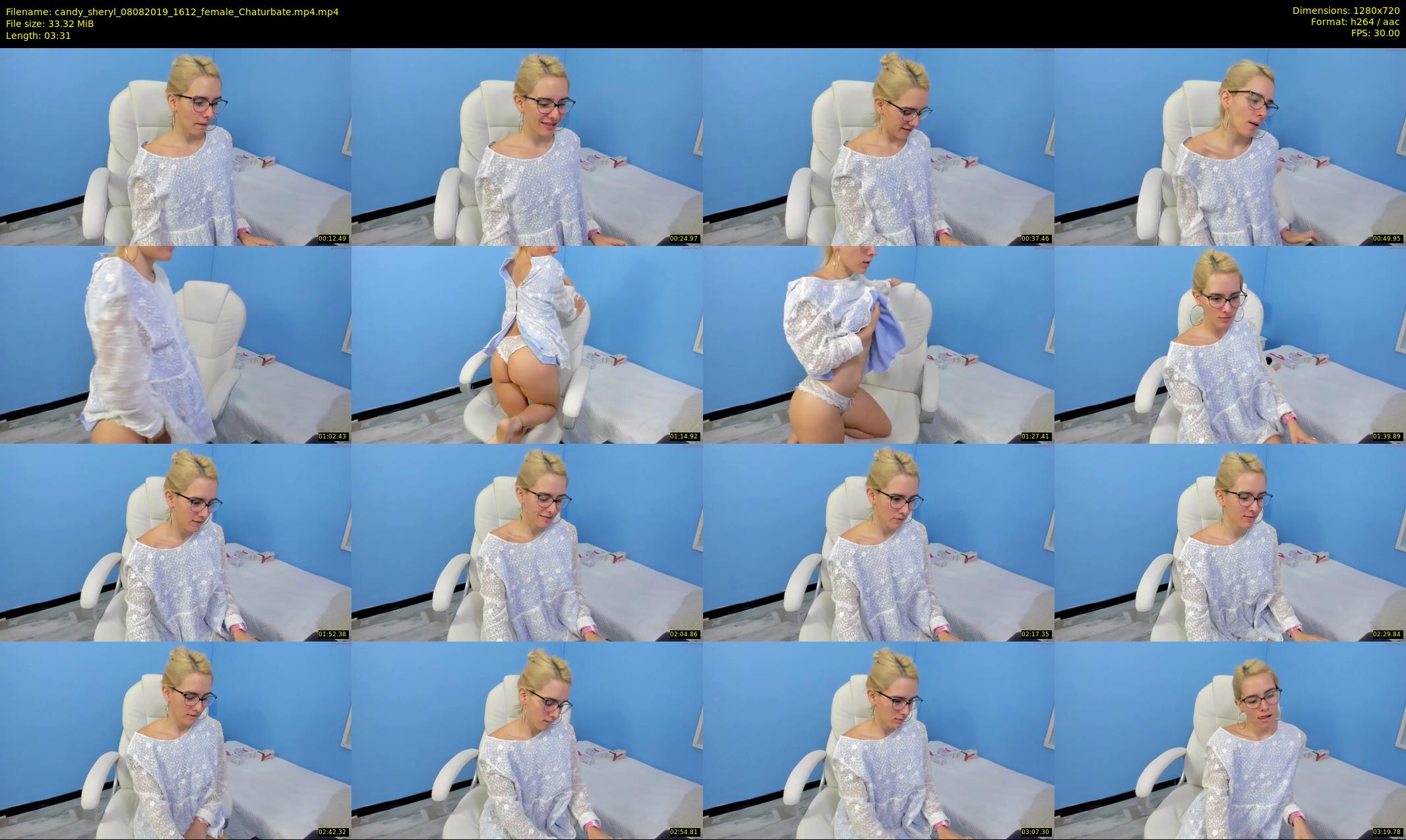 candy_sheryl — 4 minute Chaturbate female cam show recording, 720p, Aug 8, 2019