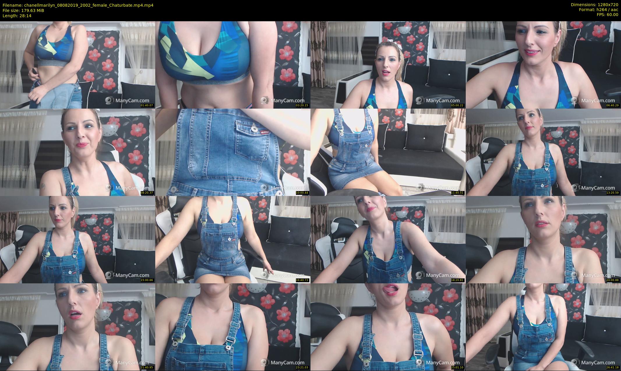 chanellmarilyn — 29 minute Chaturbate female cam show recording, 720p, Aug 8, 2019