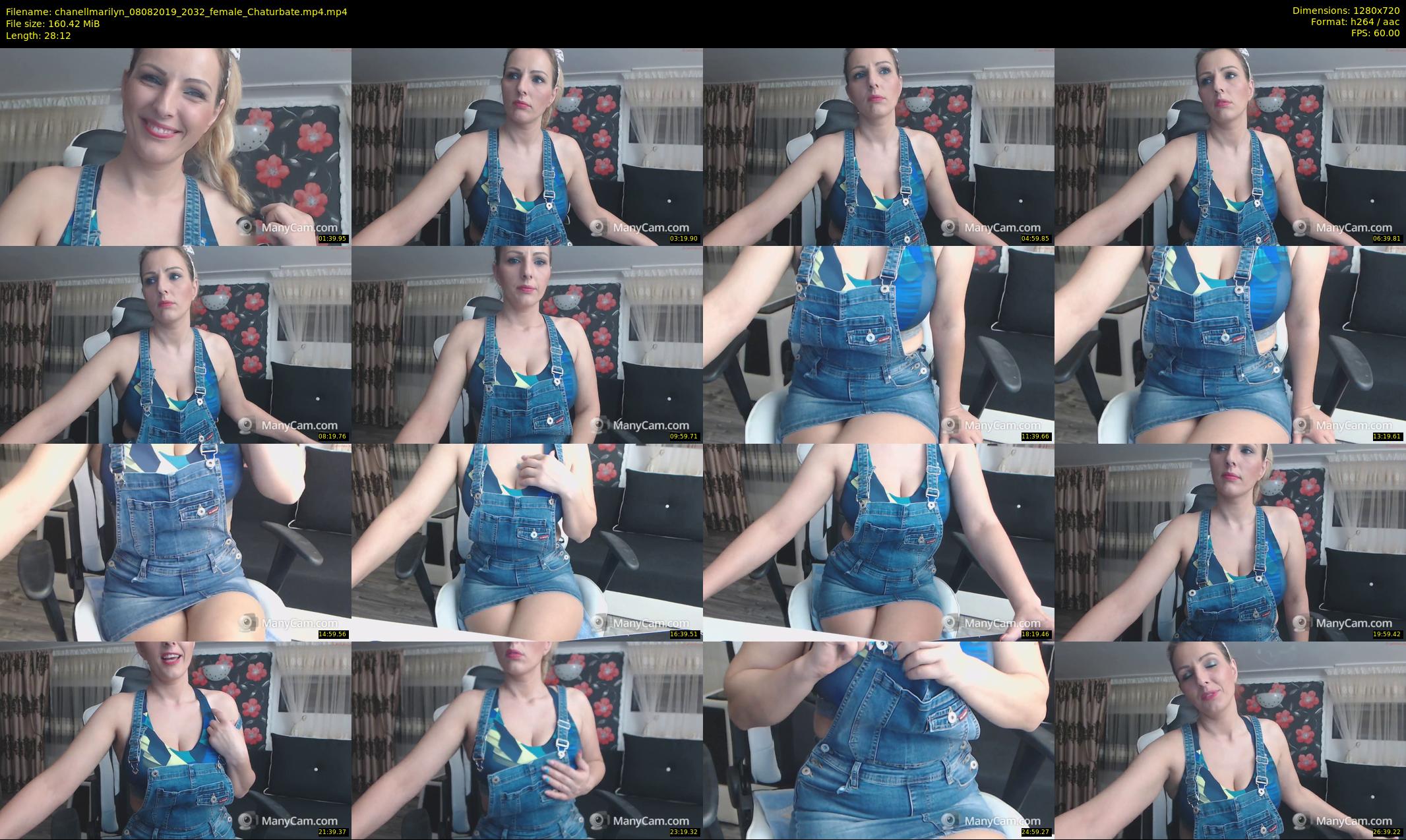 chanellmarilyn — 29 minute Chaturbate female cam show recording, 720p, Aug 8, 2019