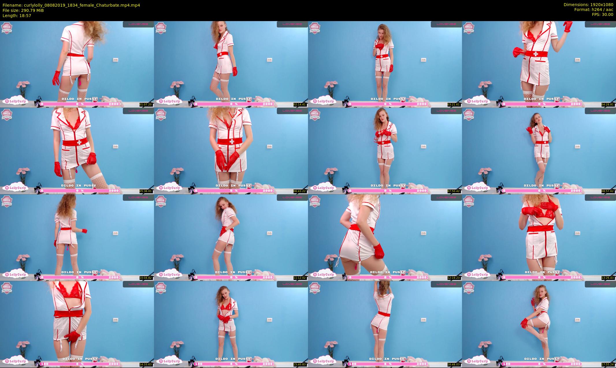 curlylolly — 19 minute Chaturbate female cam show recording, 1080p, Aug 8, 2019